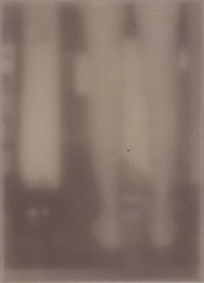 La route de Colone, 1993, Photo-wax on canvas, 28 x 20 cm