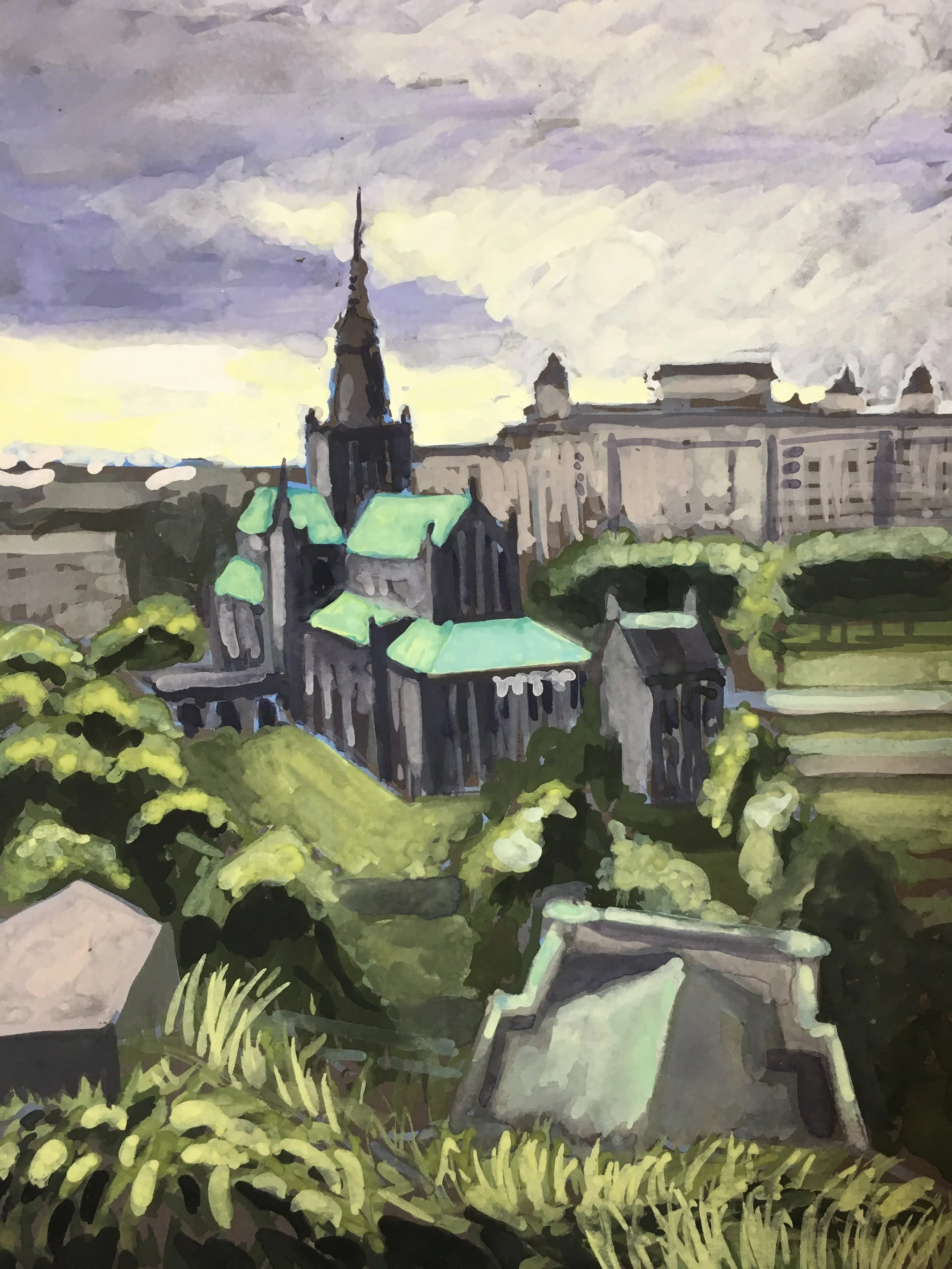 scottland chruch painting.JPG