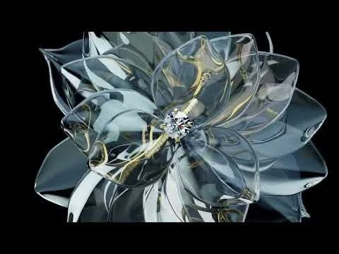 CGI glass flower