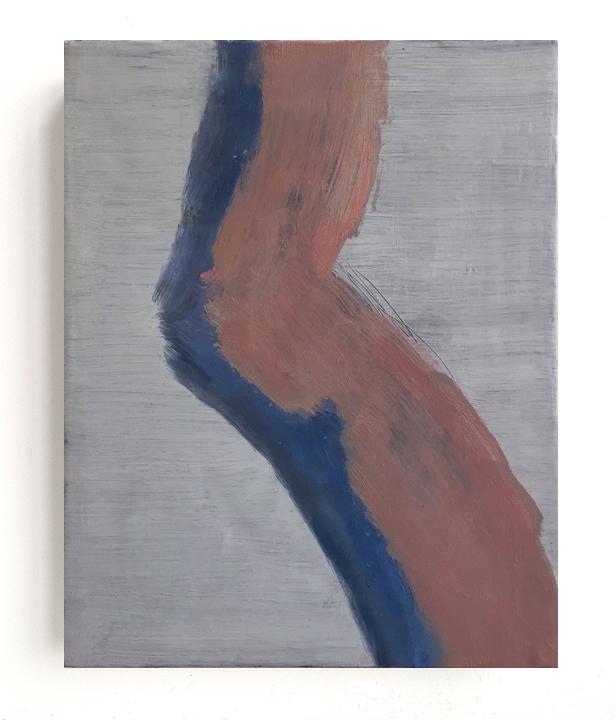 Untitled (bend), 2015, oil on canvas, 10 x 8 inches