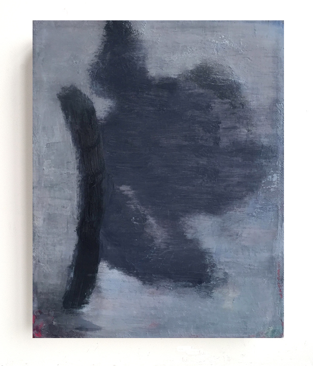 Untitled (shadow II), 2015, oil on canvas, 10 x 8 inches