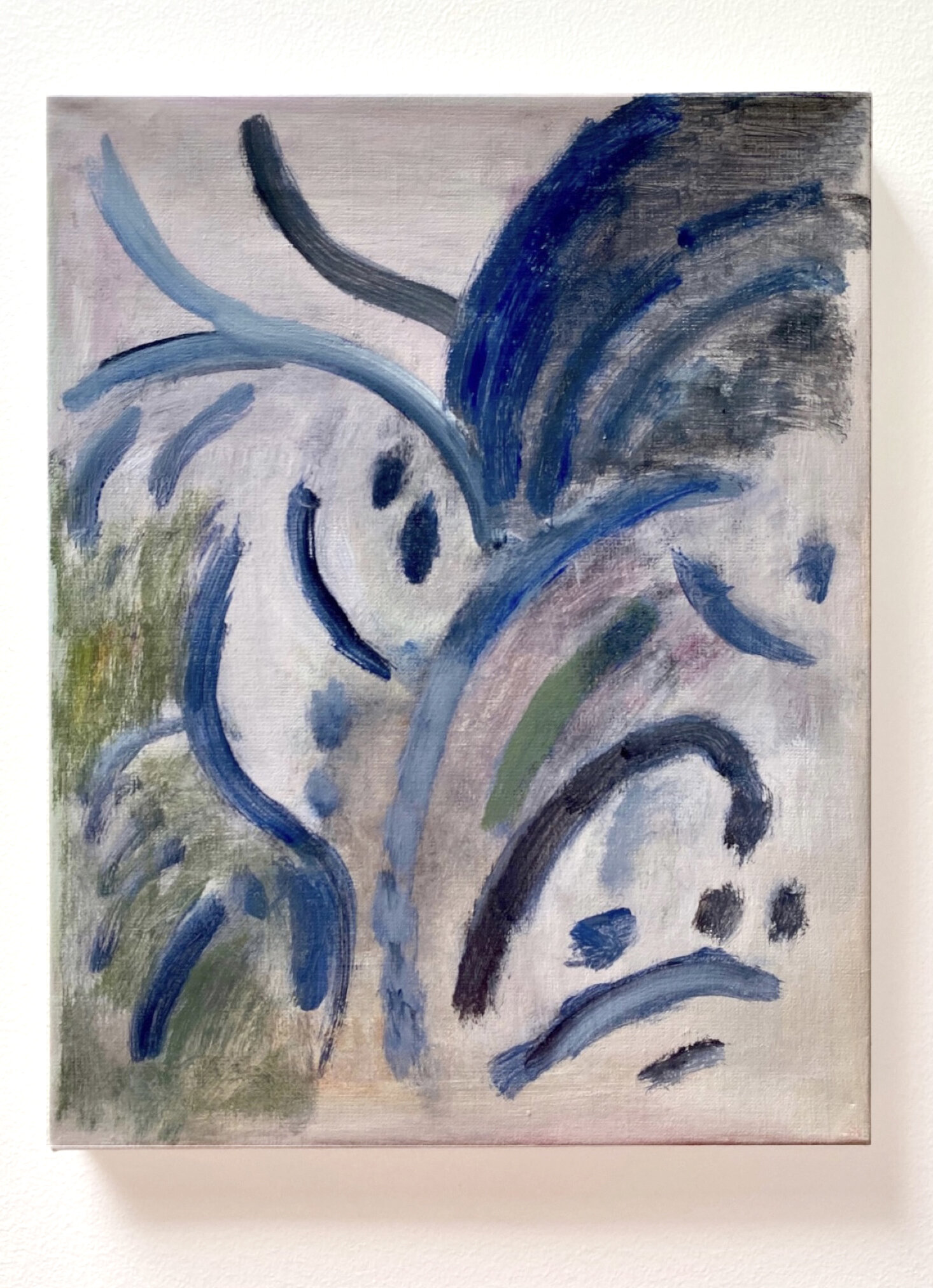  An Hoang, Ridge, 2020, acrylic on canvas, 14 x 11 inches 