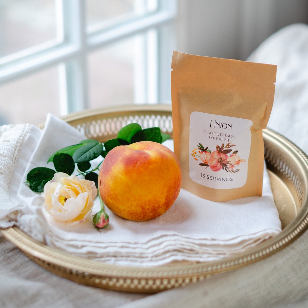 Union: Peaches, Petals + Honeybush Tea