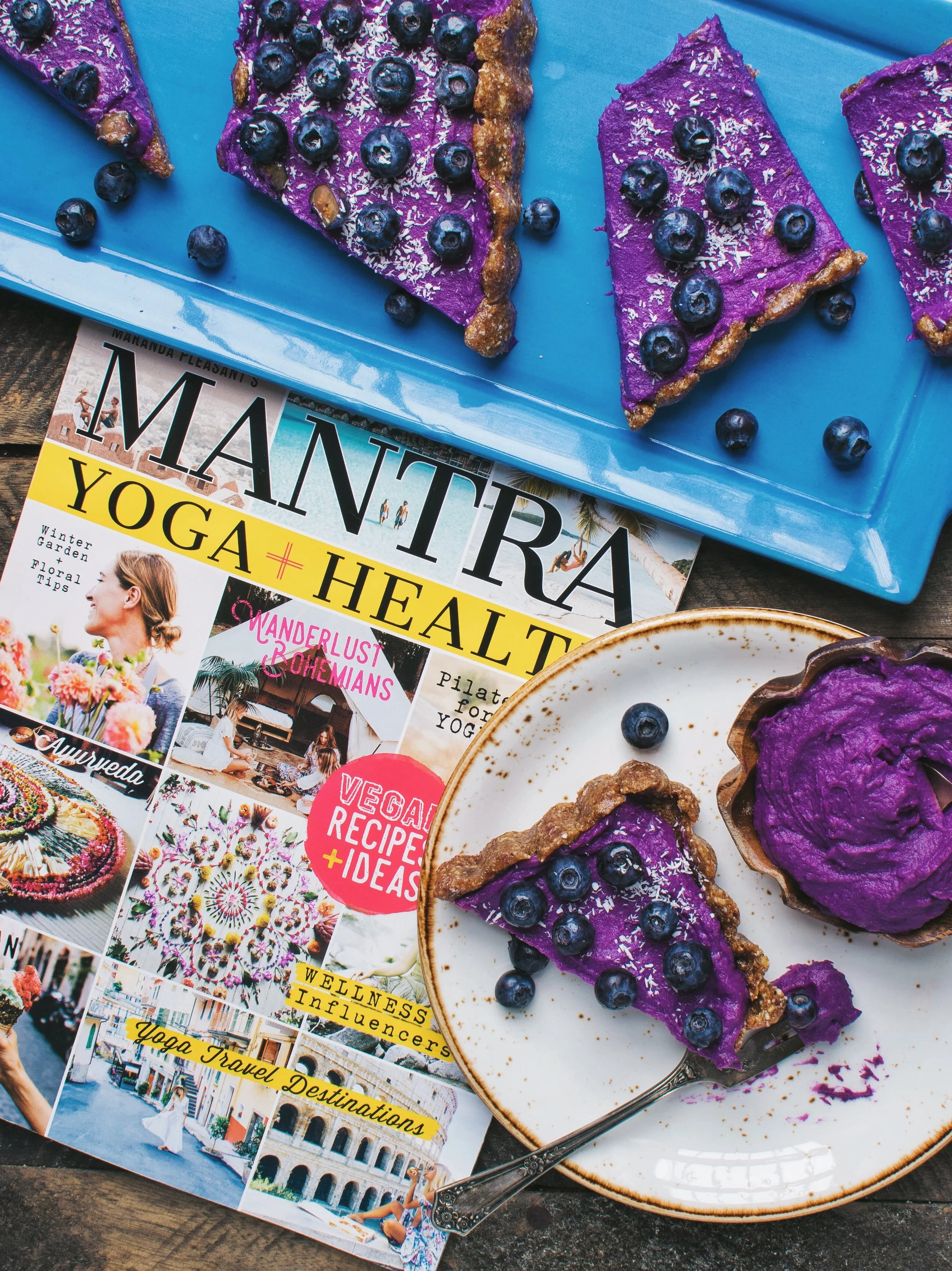vegan, gluten-free purple sweet potato tart