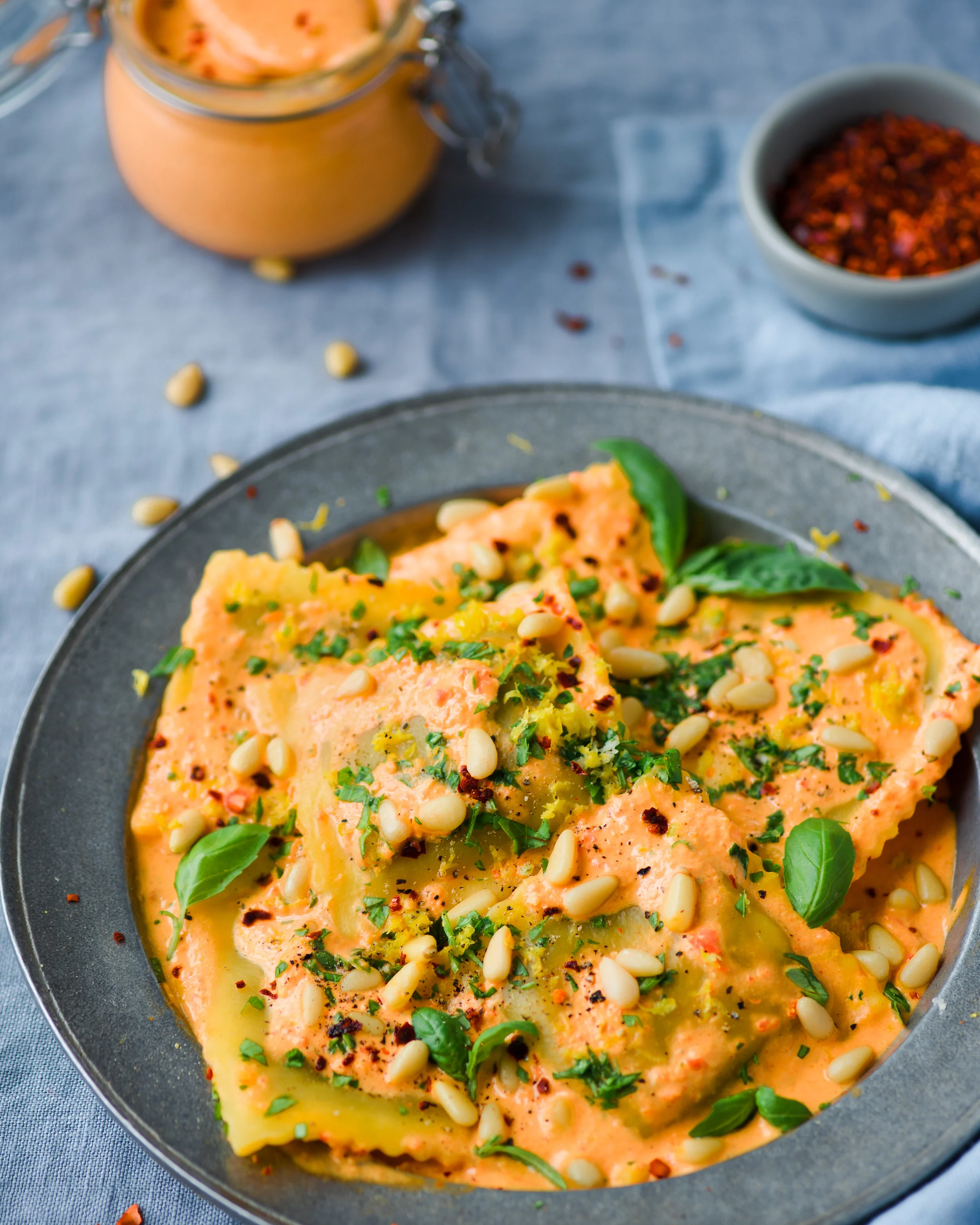 Creamy Roasted Red Pepper Sauce