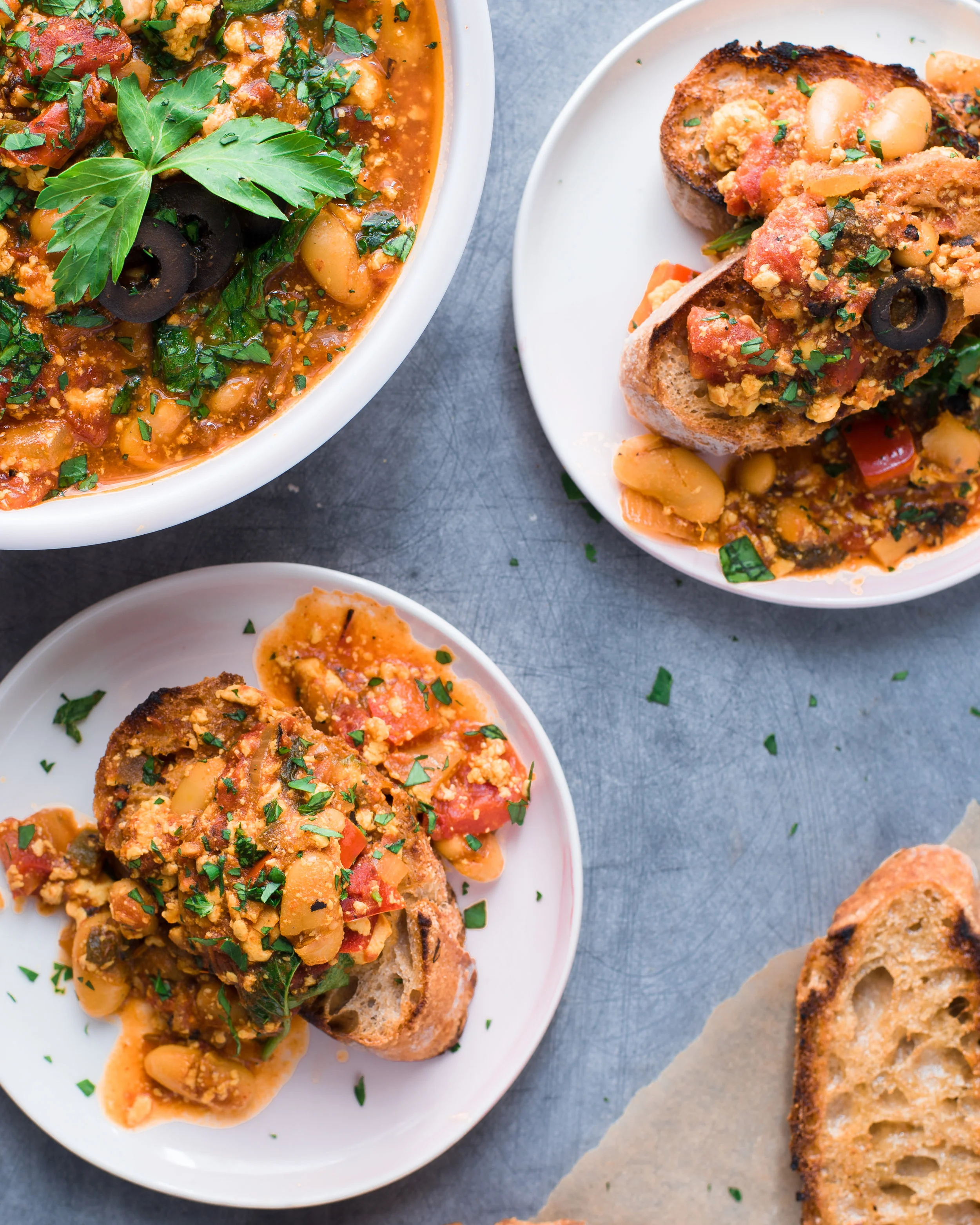 Vegan Shakshuka with Tofu and White Beans