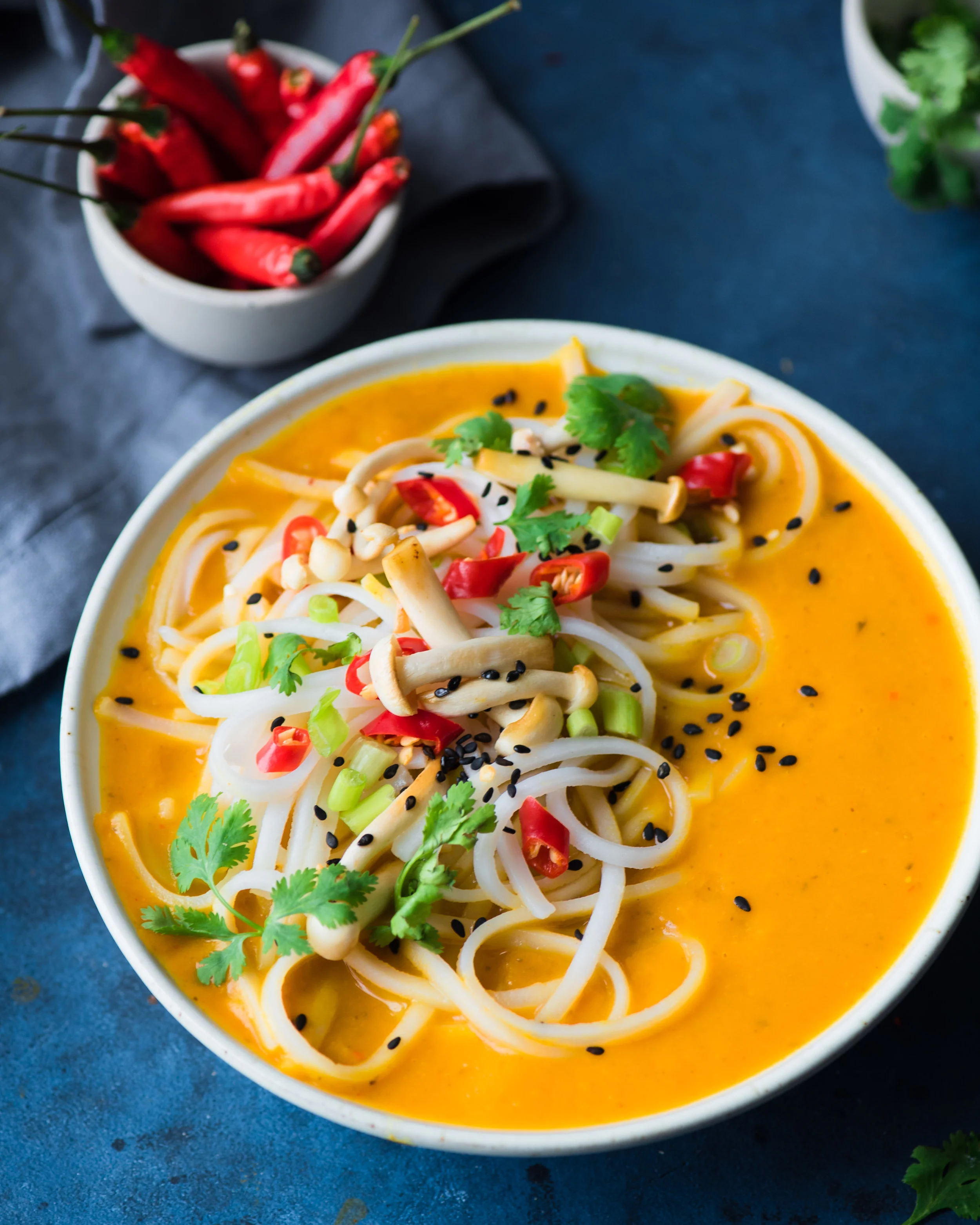 Instant Pot Red Curry Kuri Squash Soup (Vegan)