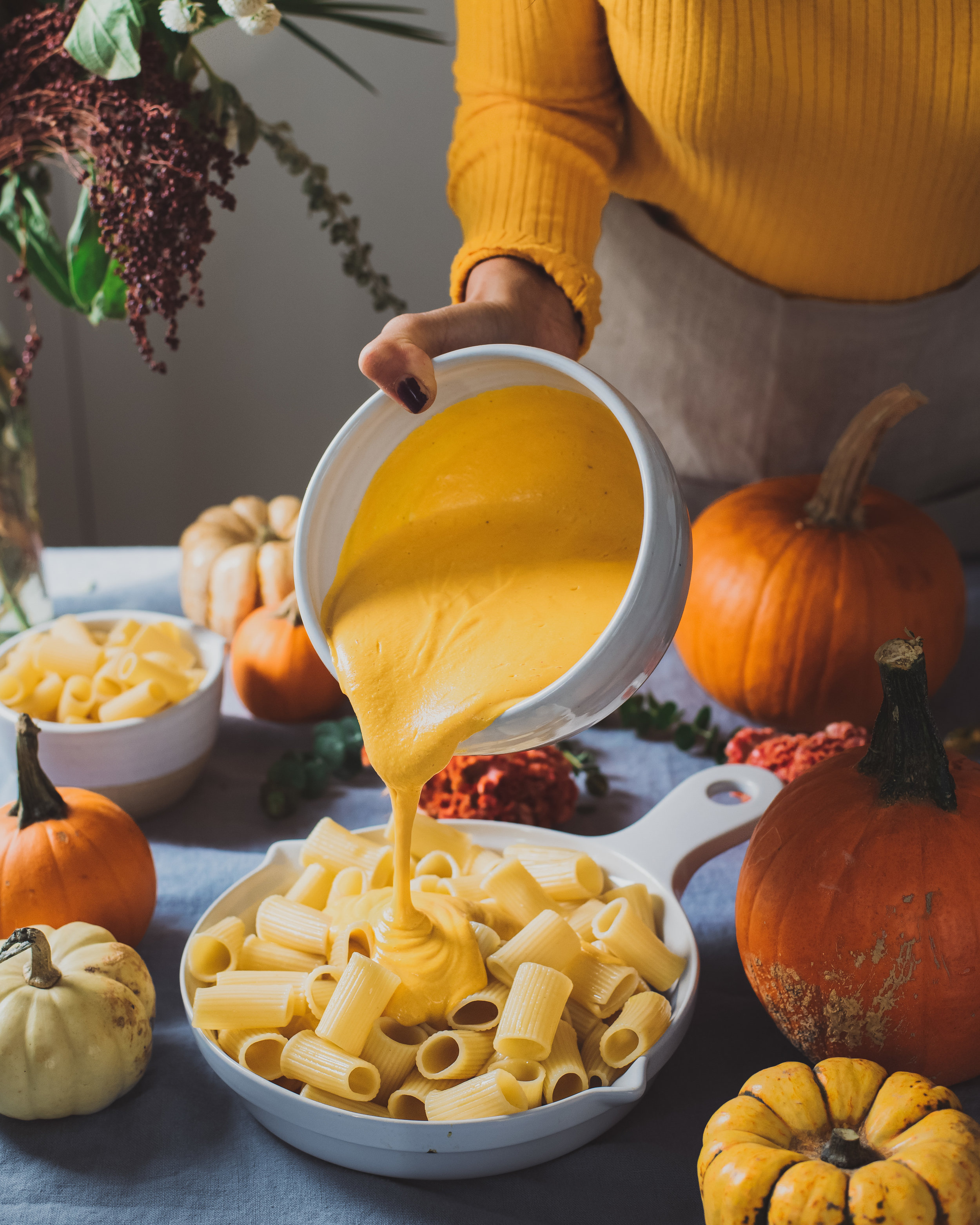 Creamy Vegan Pumpkin Mac and Cheese
