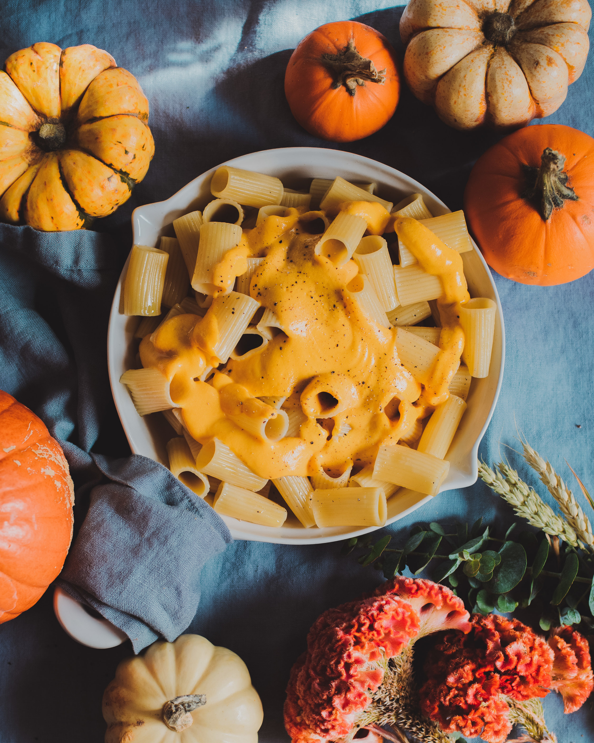 Creamy Vegan Pumpkin Mac and Cheese