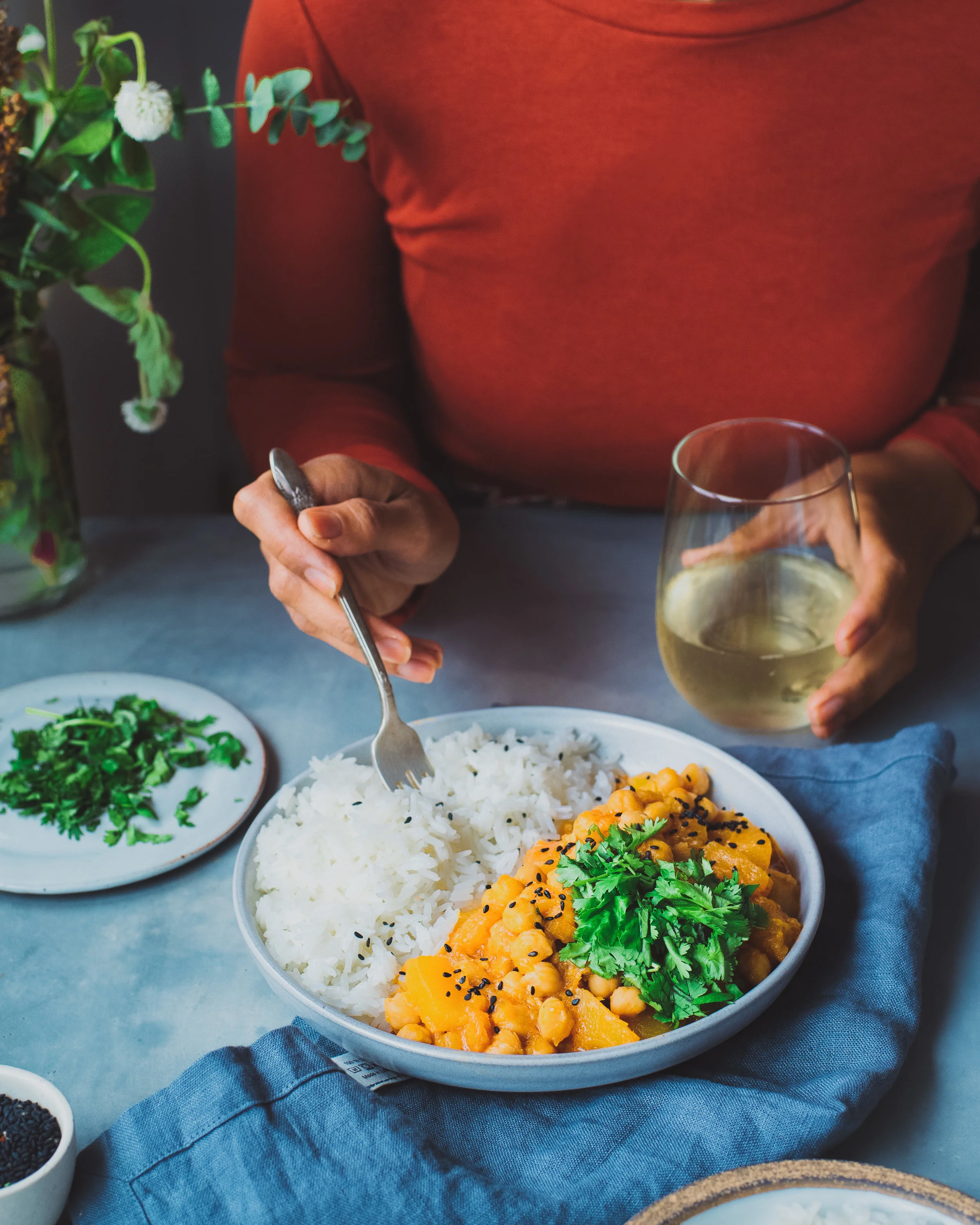 Instant Pot Pumpkin Chickpea Curry