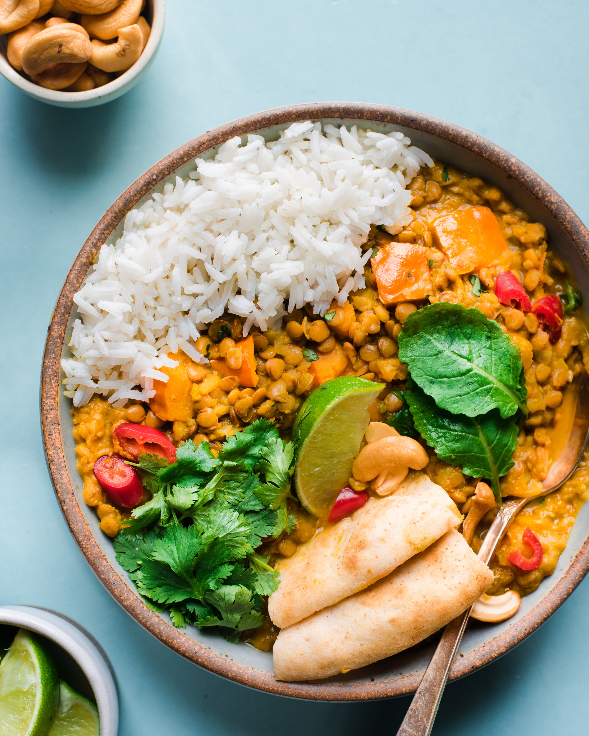 Instant Pot Butternut Squash Lentil Curry