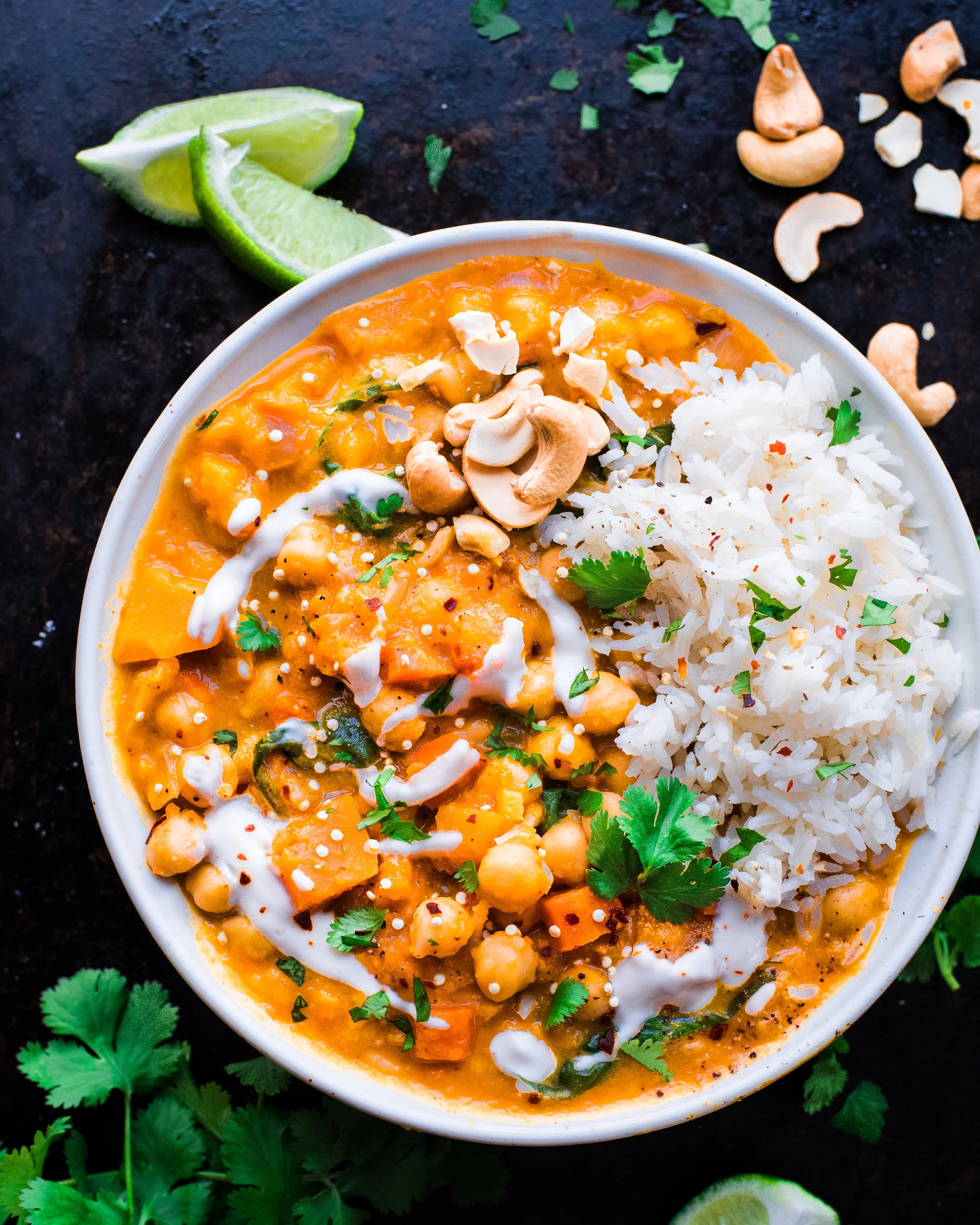 Thai Butternut Squash Chickpea Curry