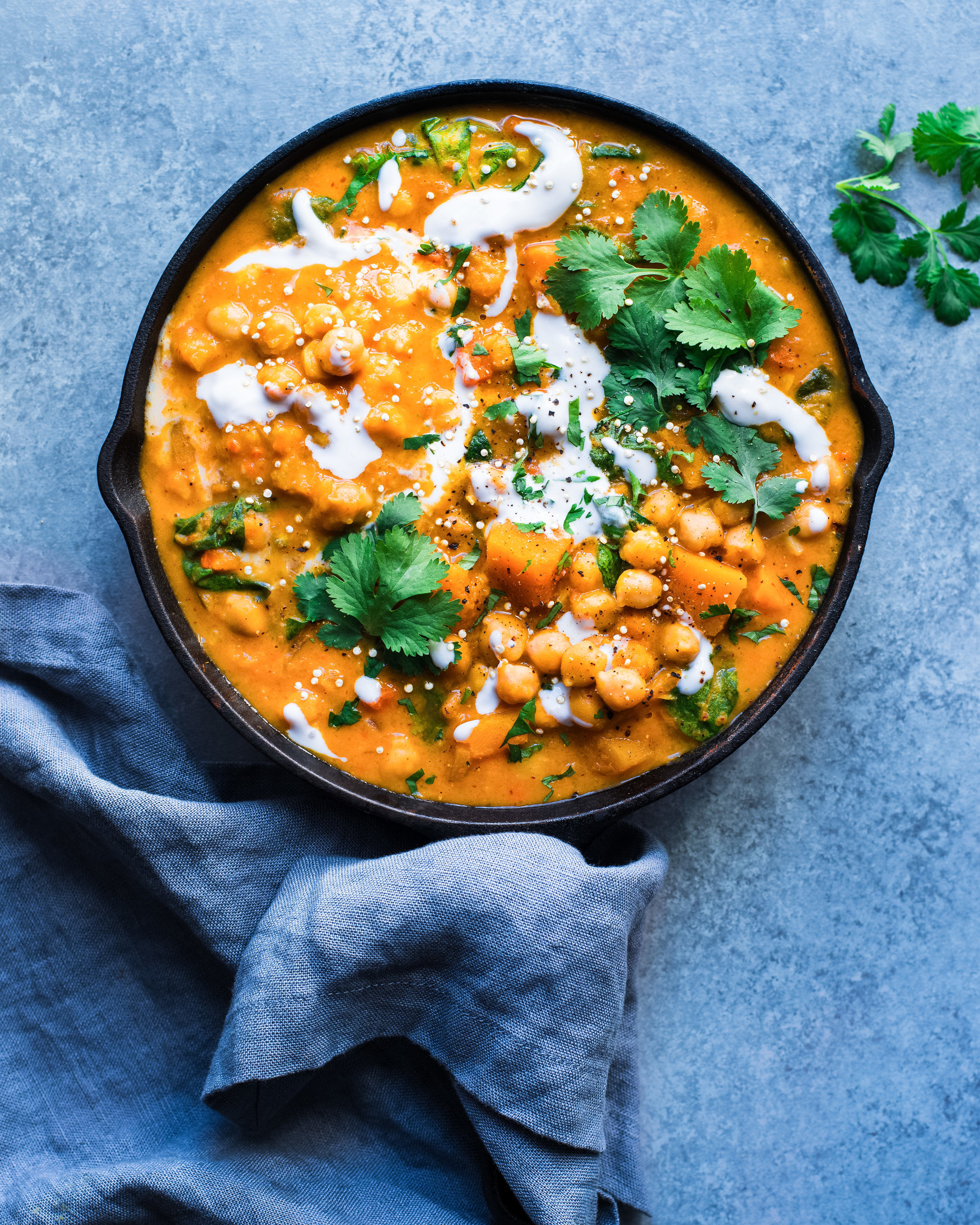 Thai Butternut Squash Chickpea Curry