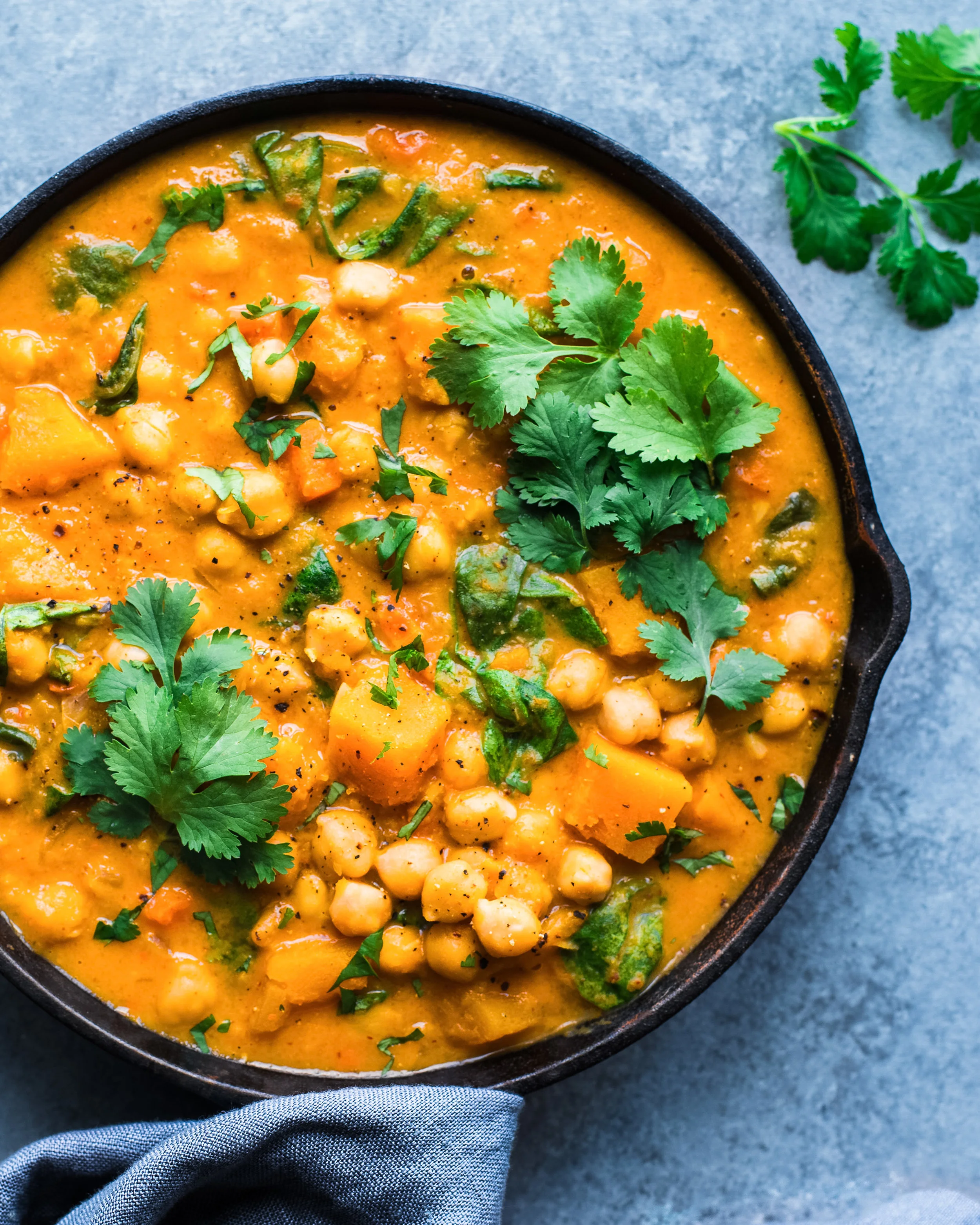 Thai Butternut Squash Chickpea Curry