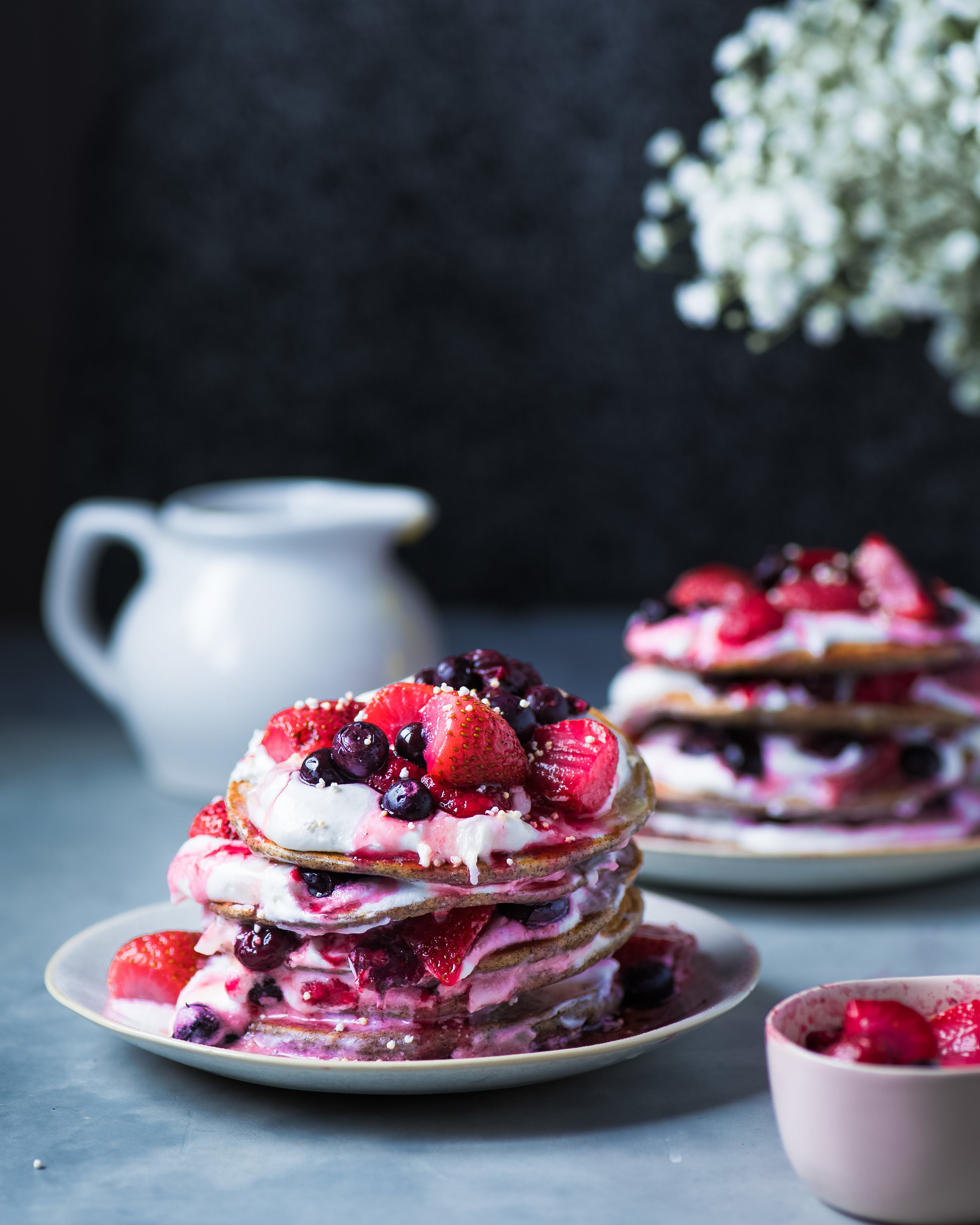 Vegan Quinoa Buckwheat Pancakes