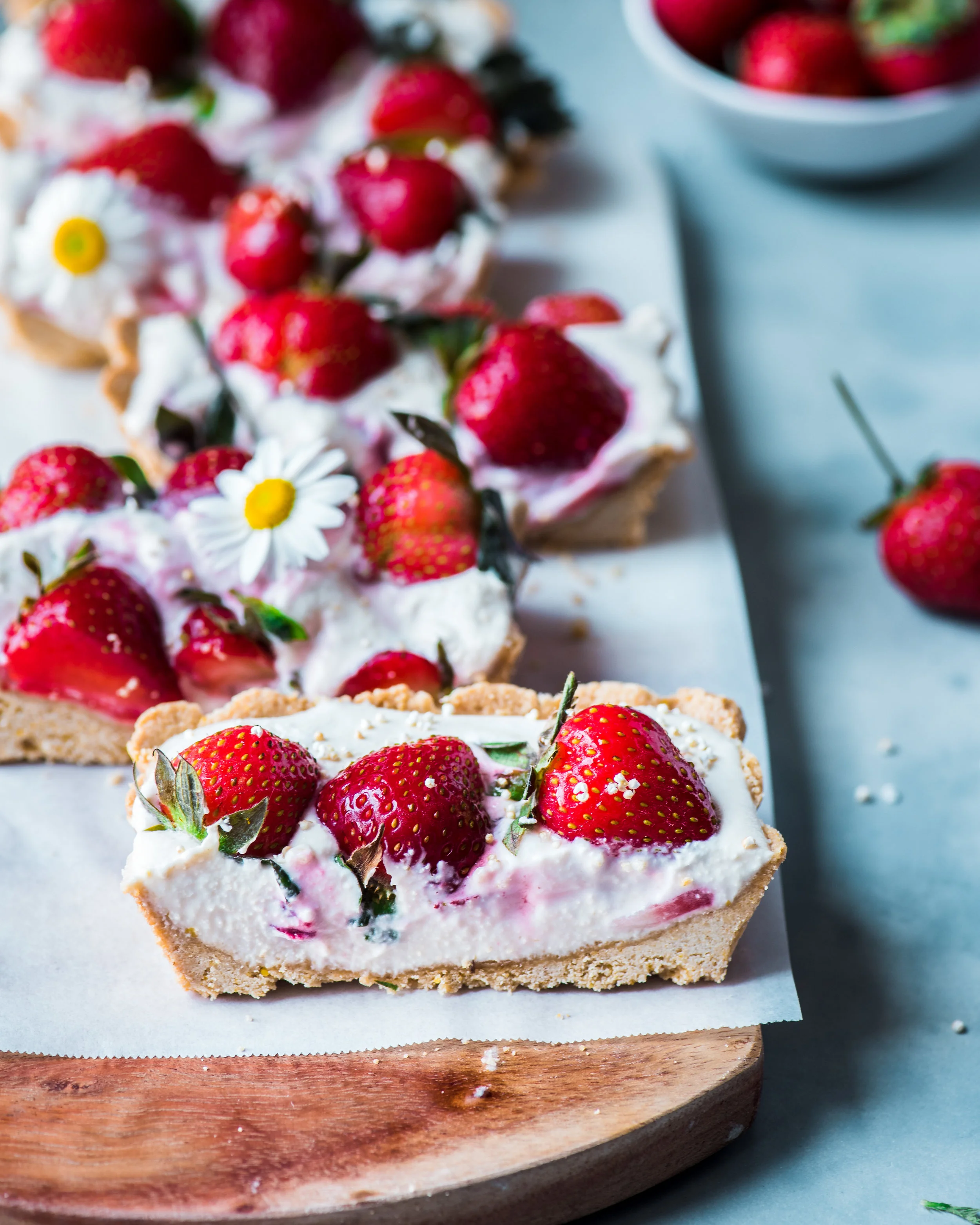 Vegan Strawberries and Cream Tart
