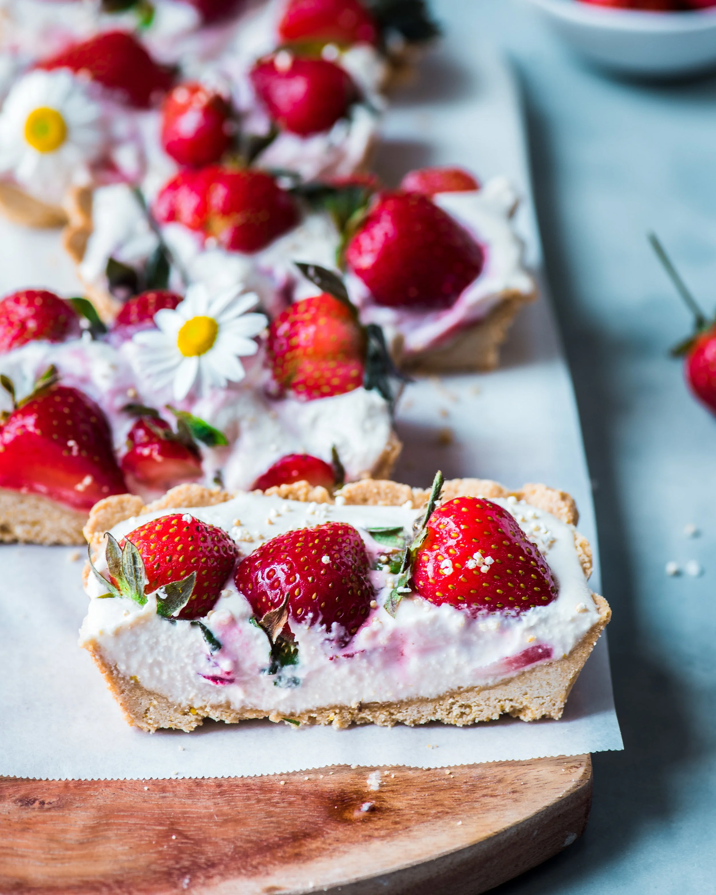 Vegan Strawberries and Cream Tart