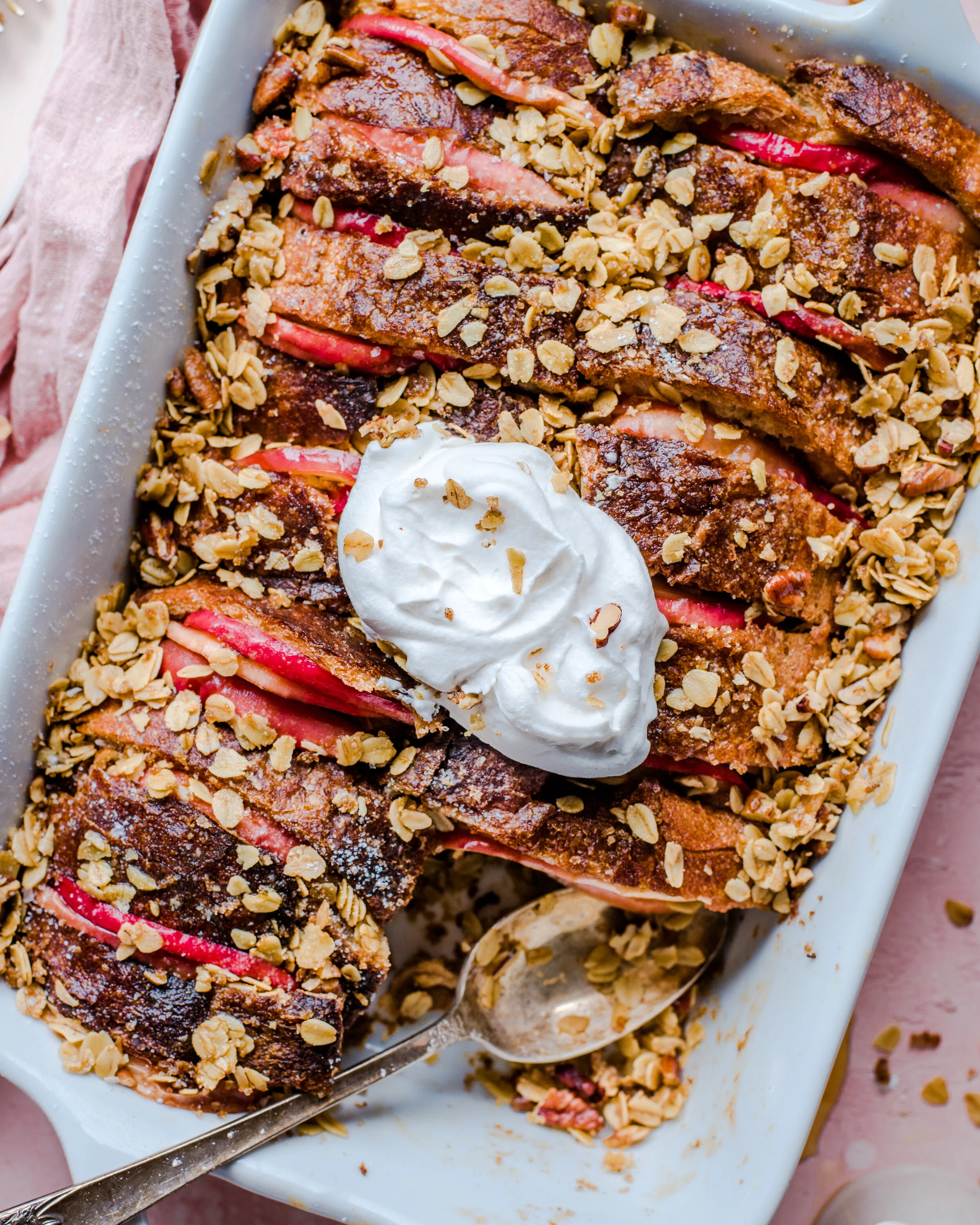 Apple Cinnamon French Toast Casserole (Vegan)