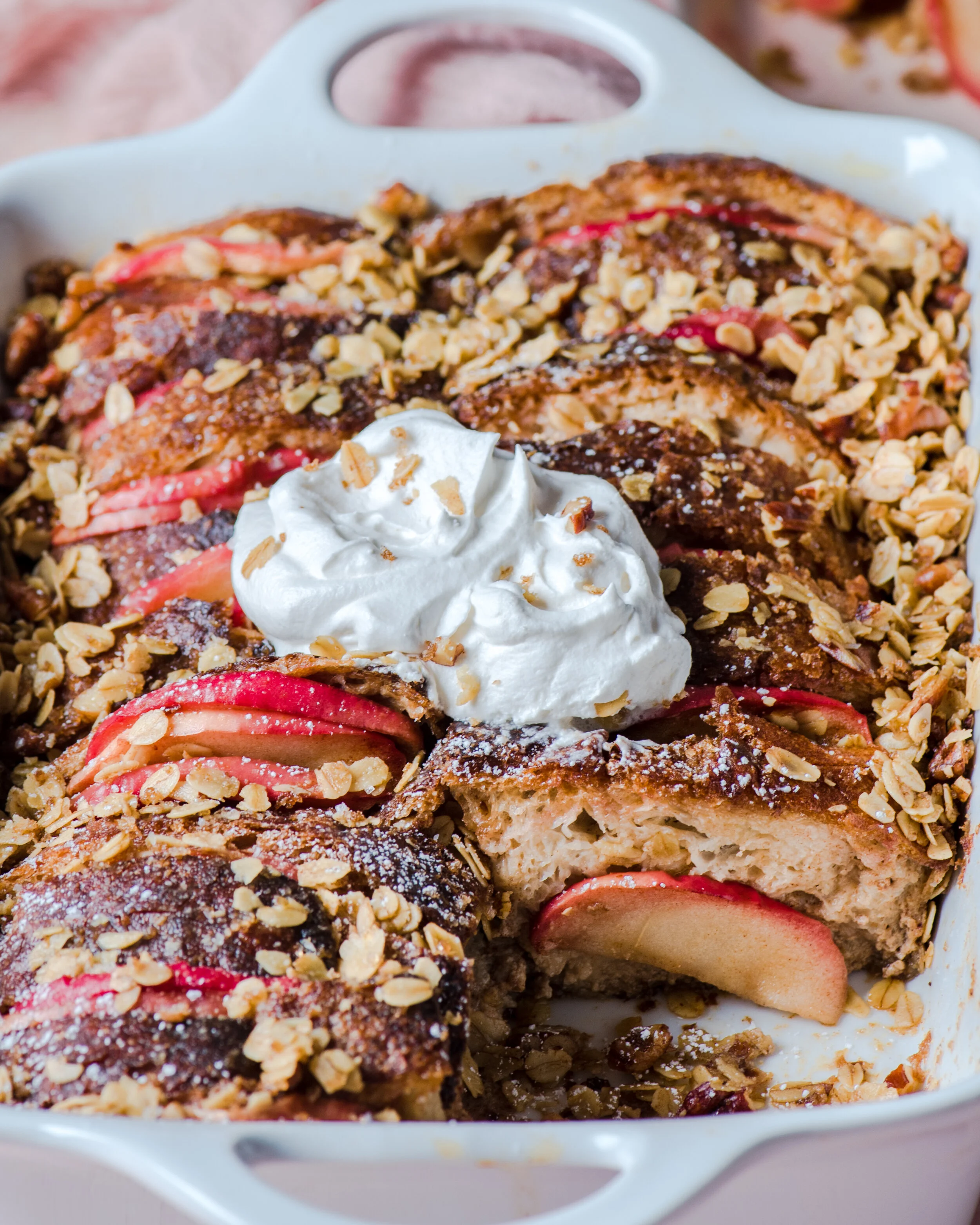 Apple Cinnamon French Toast Casserole (Vegan)