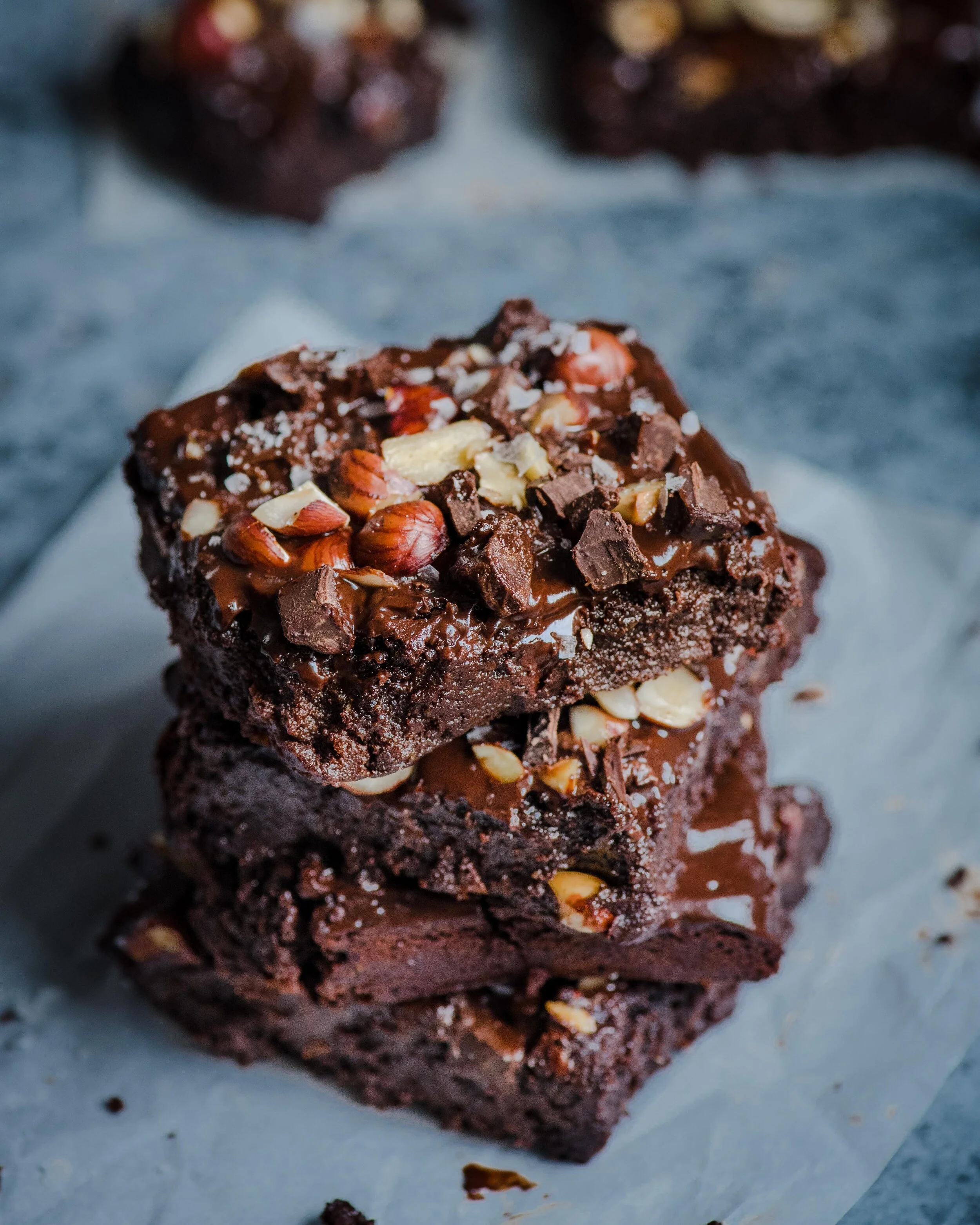 Vegan Tahini Brownies (Fudgy and Gluten-Free)