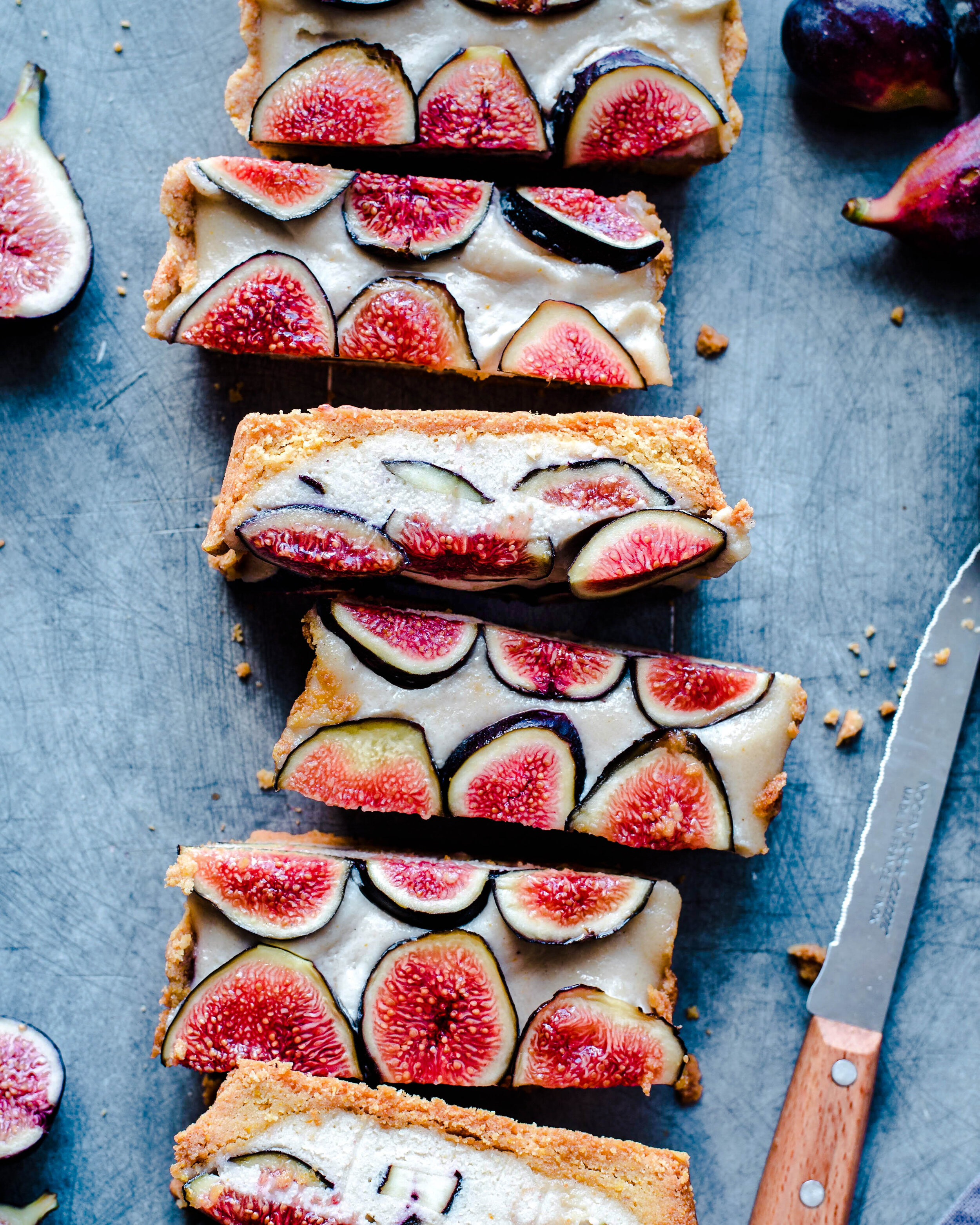 Fig Tart with Coconut-Cashew Cream (Vegan, Gluten-Free)