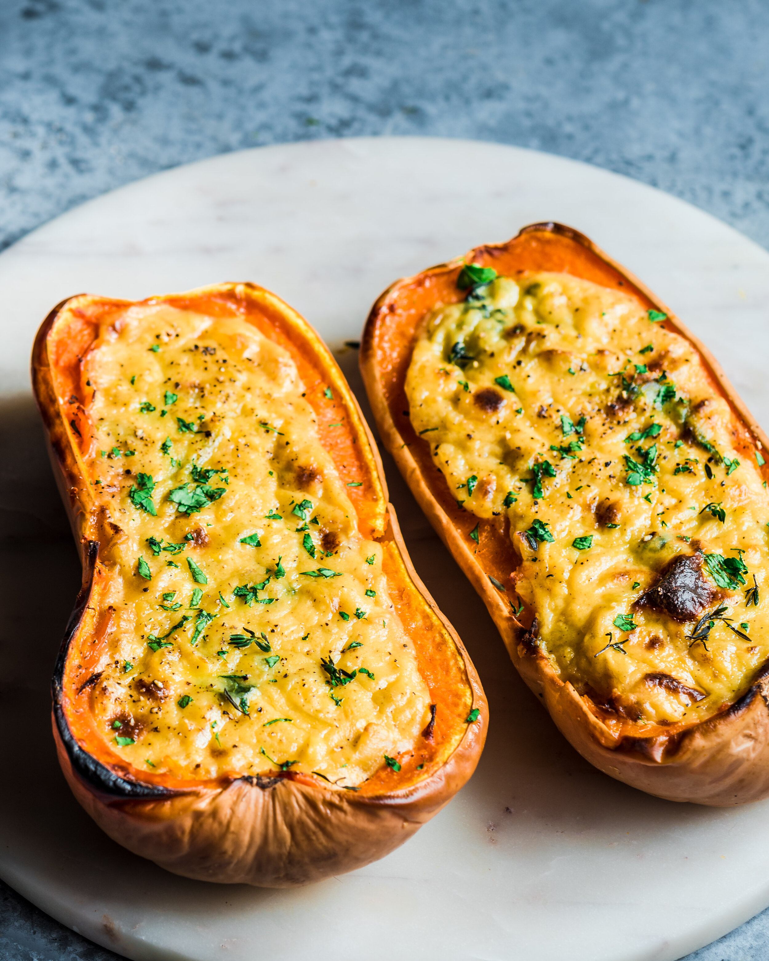 Cheesy Baked Butternut Squash Vegan Rainbow Plant Life