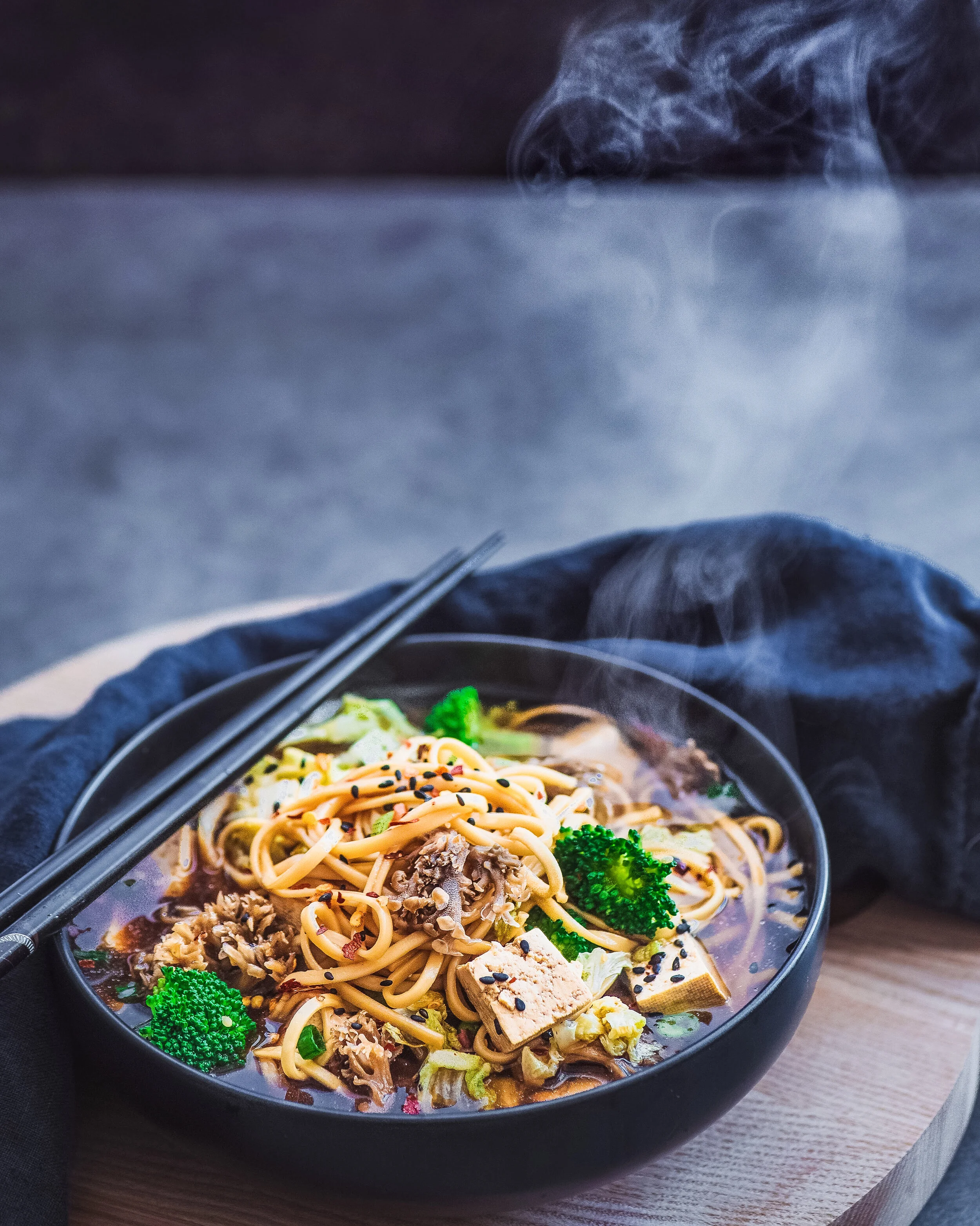 Vegan Mushroom Udon Noodle Soup — Rainbow Plant Life