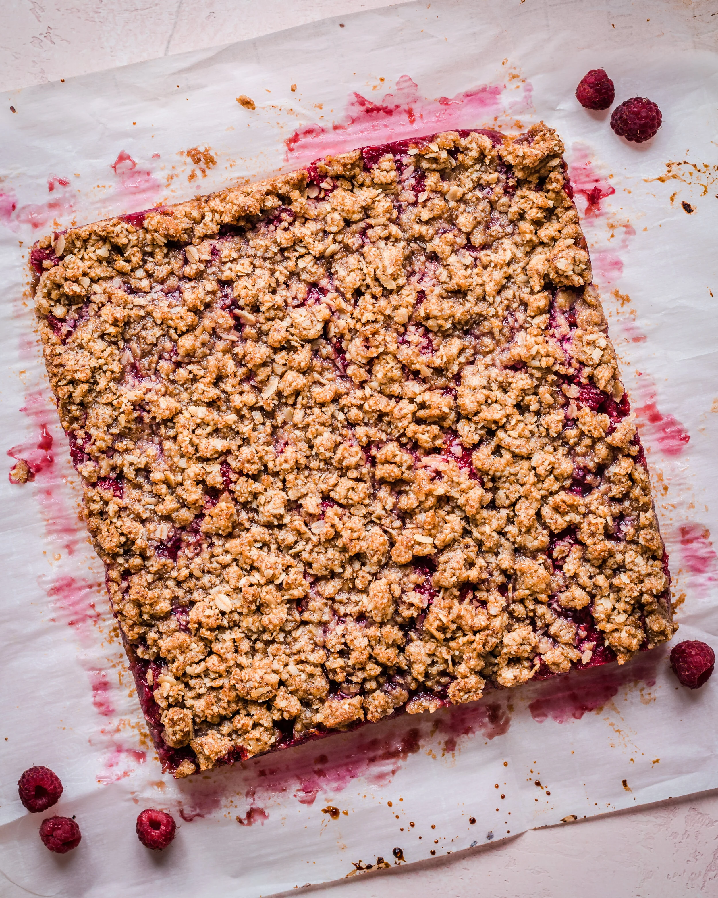 Layered Raspberry Bars Vegan Raspberry Bars / Vegan Raspberry Banana Bars - Beaming Banana ...