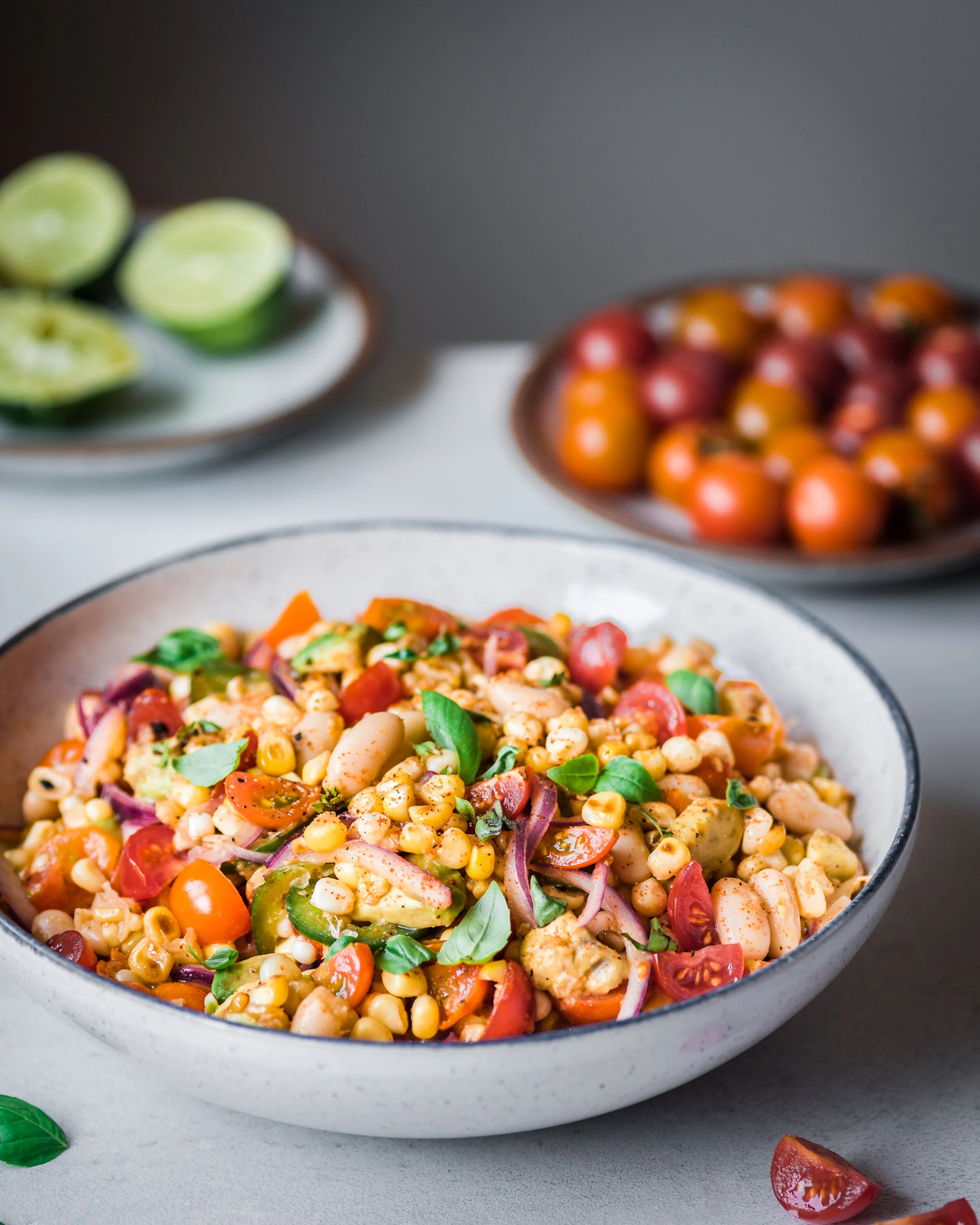 Charred Corn Salad with White Beans — Rainbow Plant Life