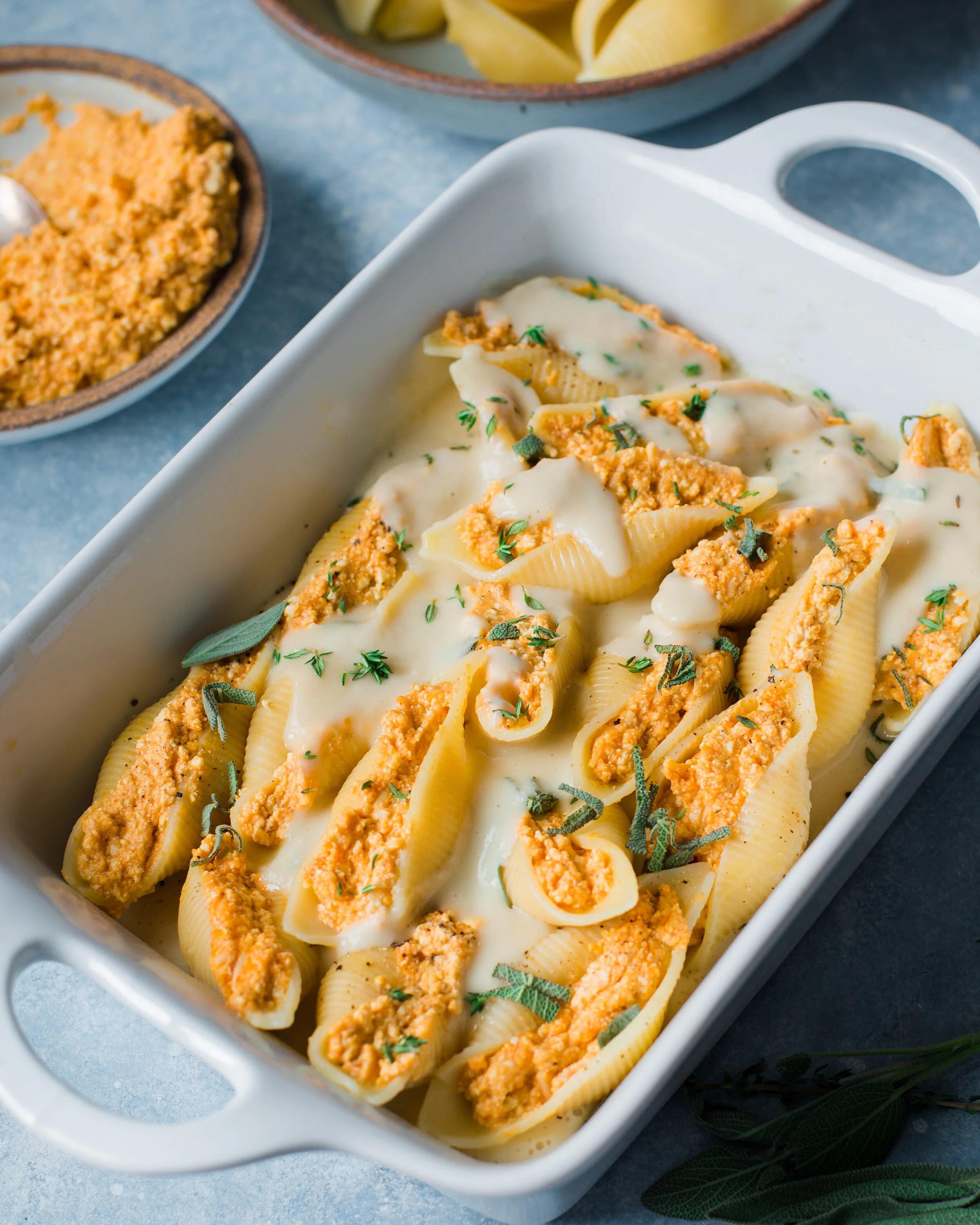 Vegan Pumpkin Ricotta Stuffed Shells Rainbow Plant Life