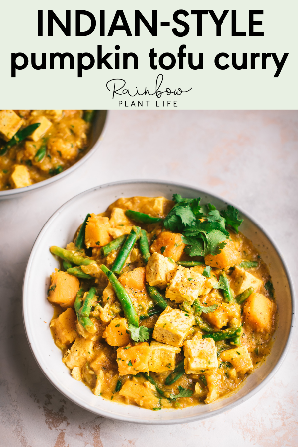 Vegan Pumpkin Curry With Tofu Rainbow Plant Life