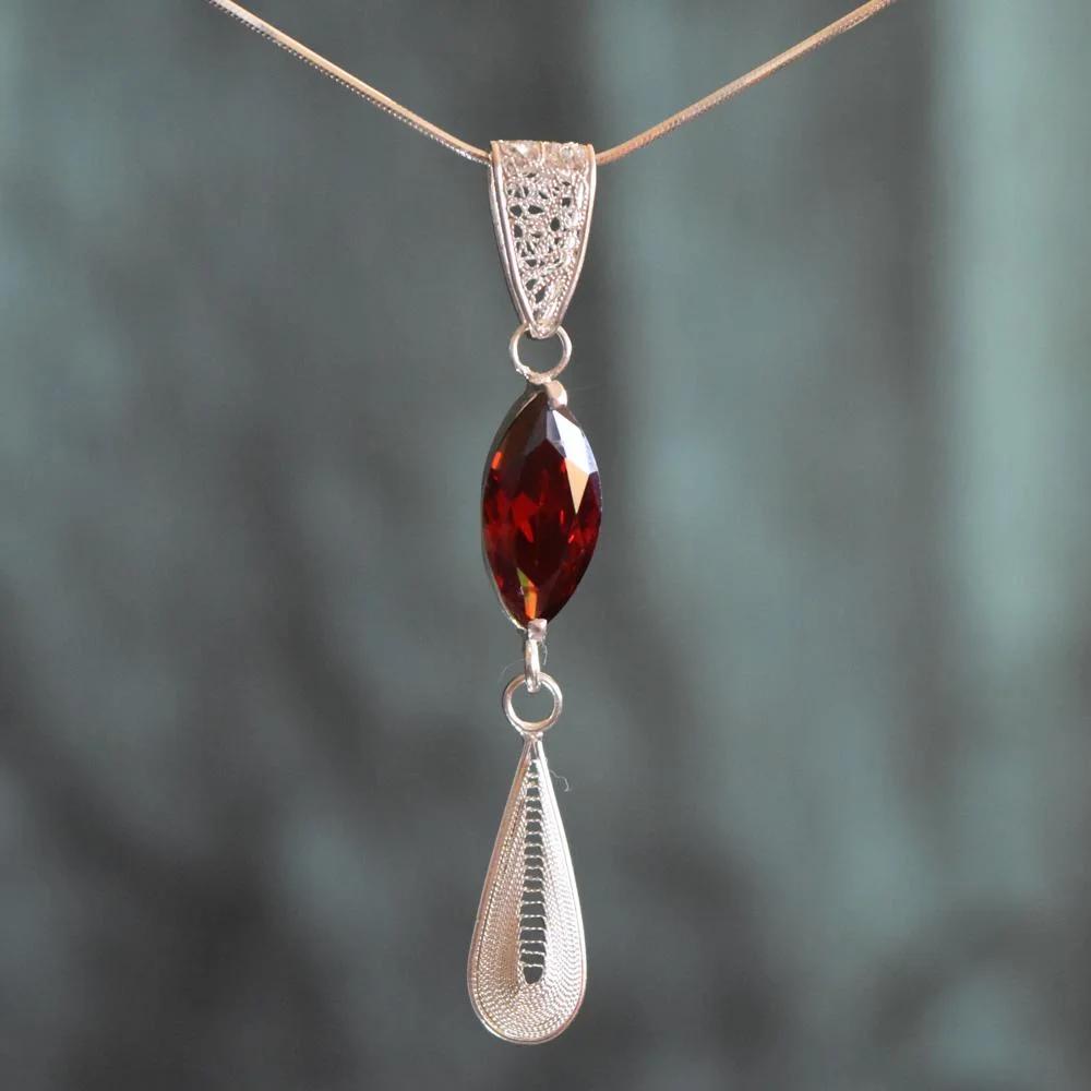 Garnet Teardrop Pendant (1) SQ.JPG