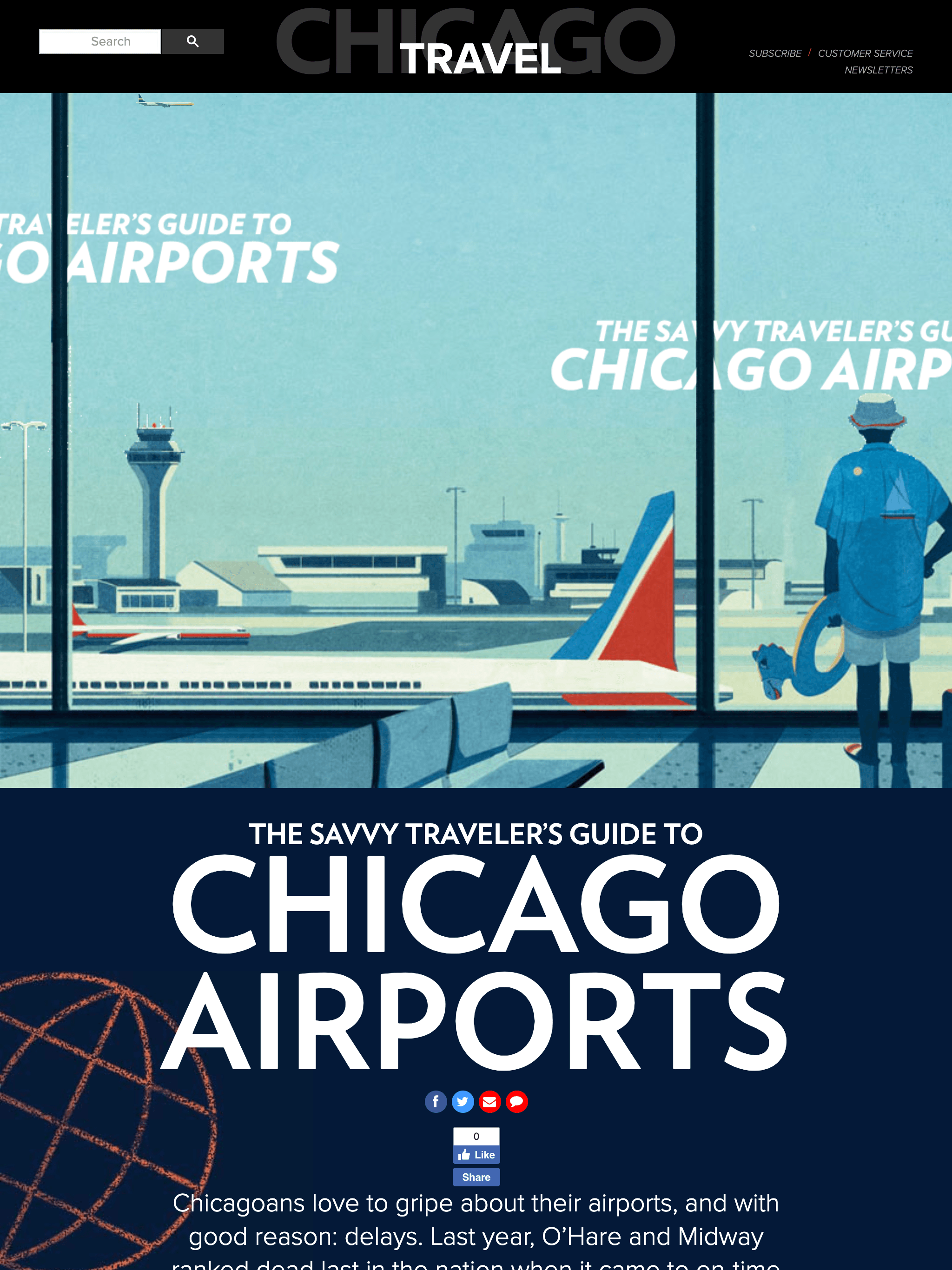 Chicago Magazine: The Savvy Traveler's Guide to Chicago Airports ...