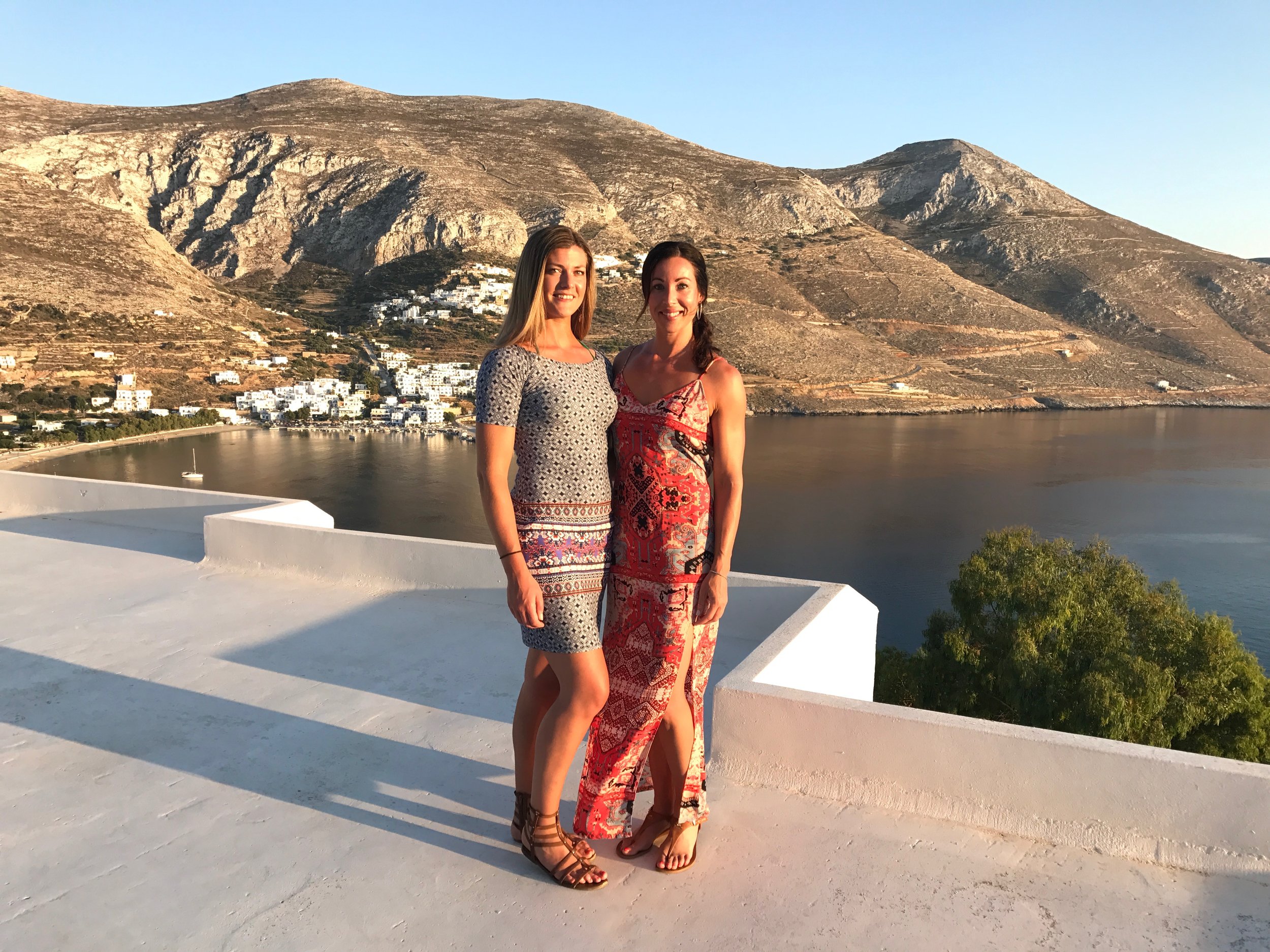 Sunset at the stunning Aegialis hotel in Amorgos, Greece