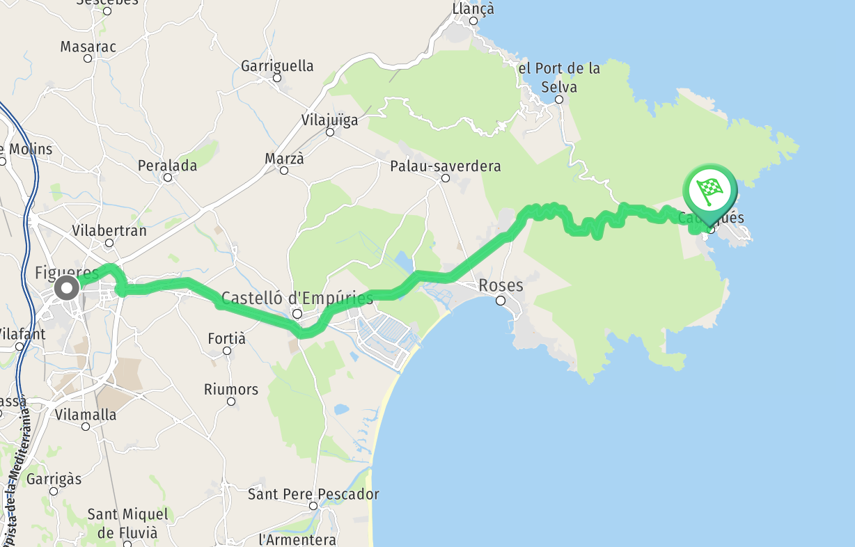 Route de Figueras à Cadaques - 52 minutes
