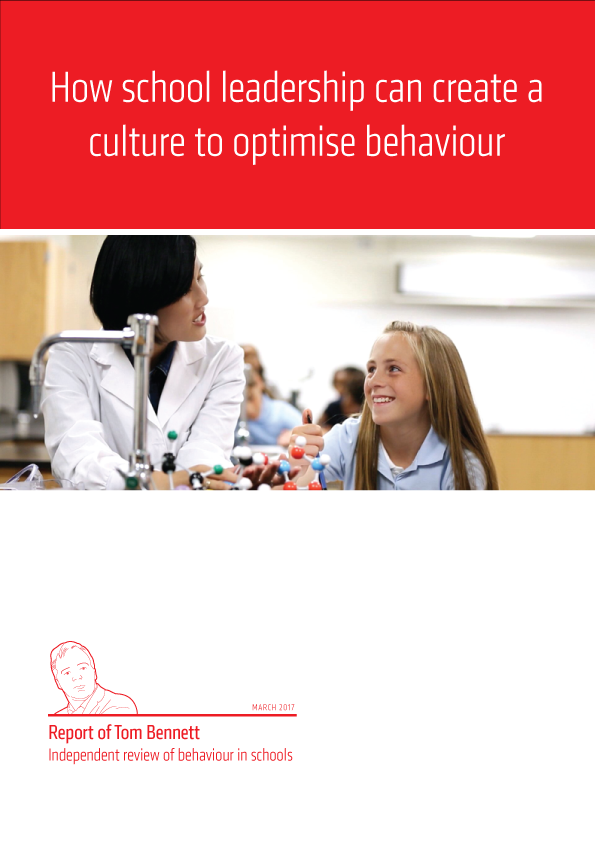 How School Leadership Can Create A Culture To Optimise Behaviour