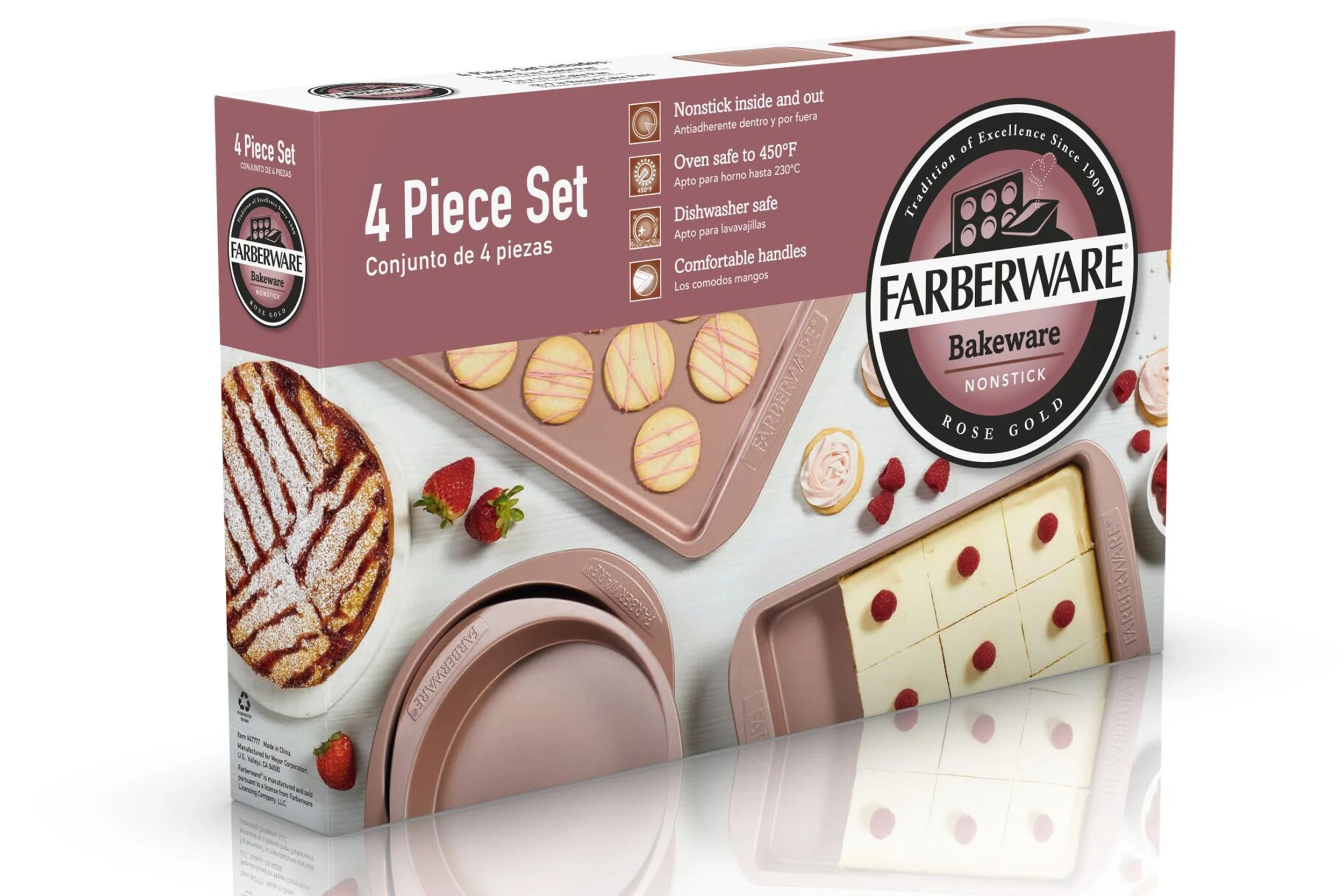 Farberware Rose Gold Bakeware (packaging design and photo art direction)
