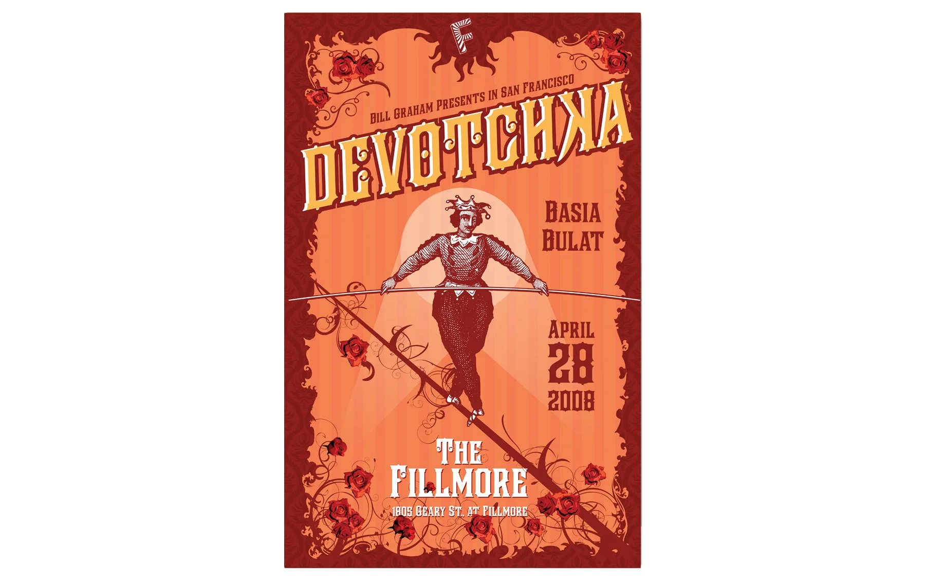Devotchka Fillmore Poster</br>Not produced