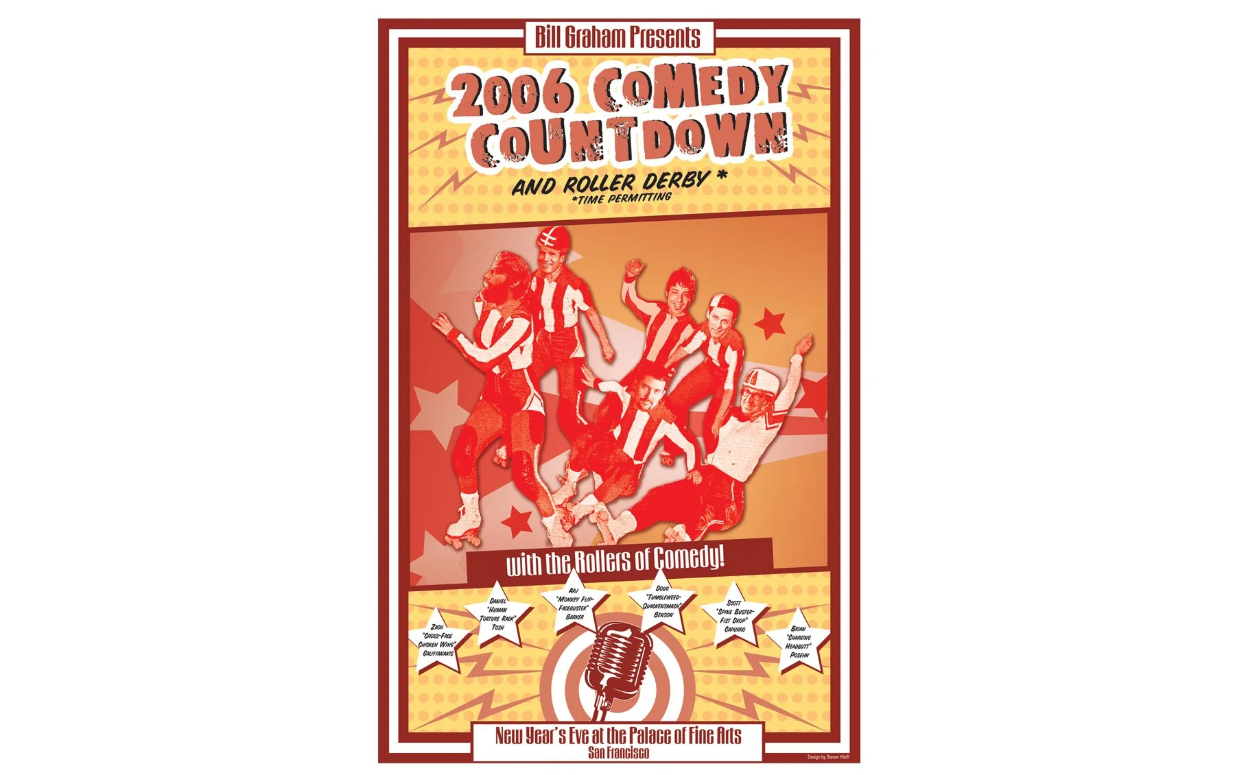 New Year's Eve Comedy Countdown Poster</br>Palace of Fine Arts