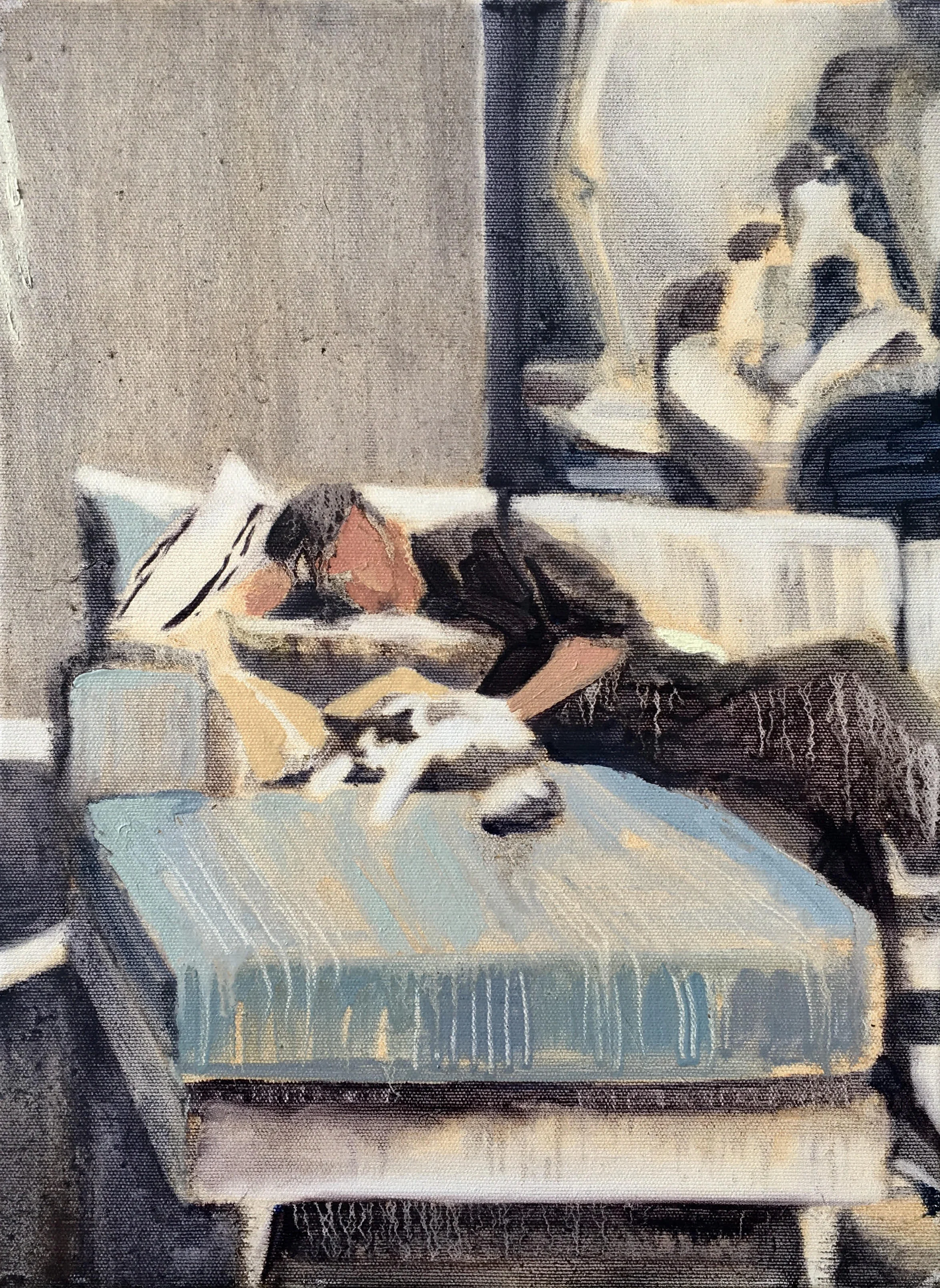 The Evening IV, oil on canvas, 40 x 30 cm, 2019 (In Private Collection)