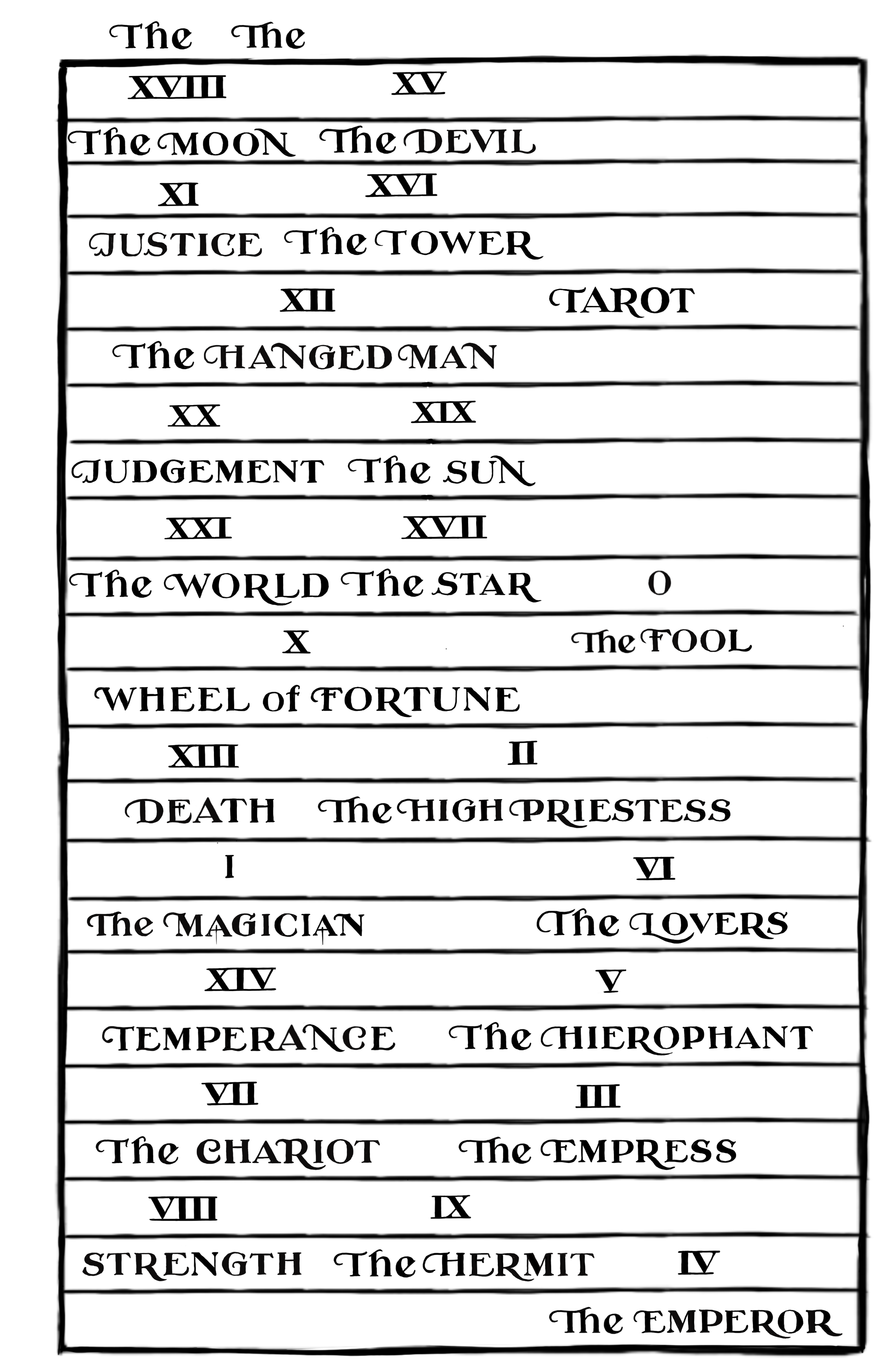  Hand-drawn Card Titles 