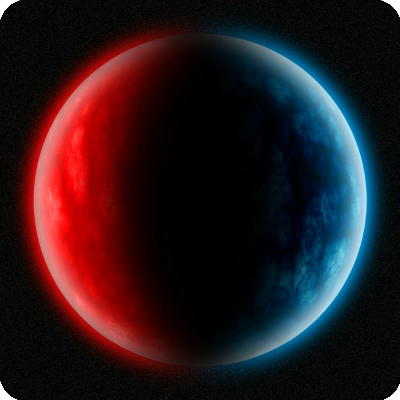 The Planet of Blue and Red