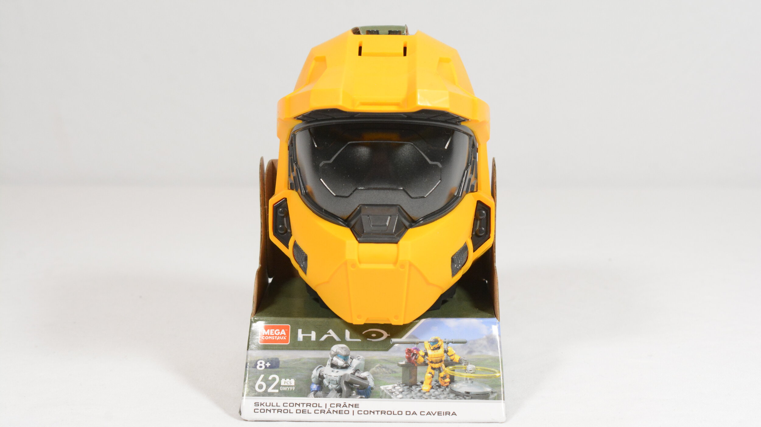 MEGA Construx Halo Skull Control GWY99 Yellow Spartan Helmet for sale online 