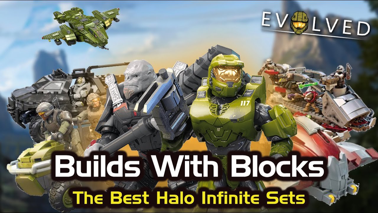 Halo Mega Bloks Silver Covenant Elite Arbiter Building Toy Mini Figure W/ Stand 