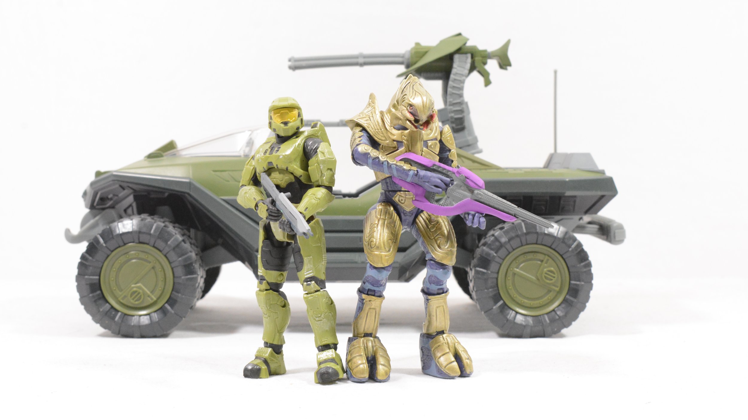 Gamestop Exclusive Warthog with Master Chief and Arbiter | Jazwares World Of Halo