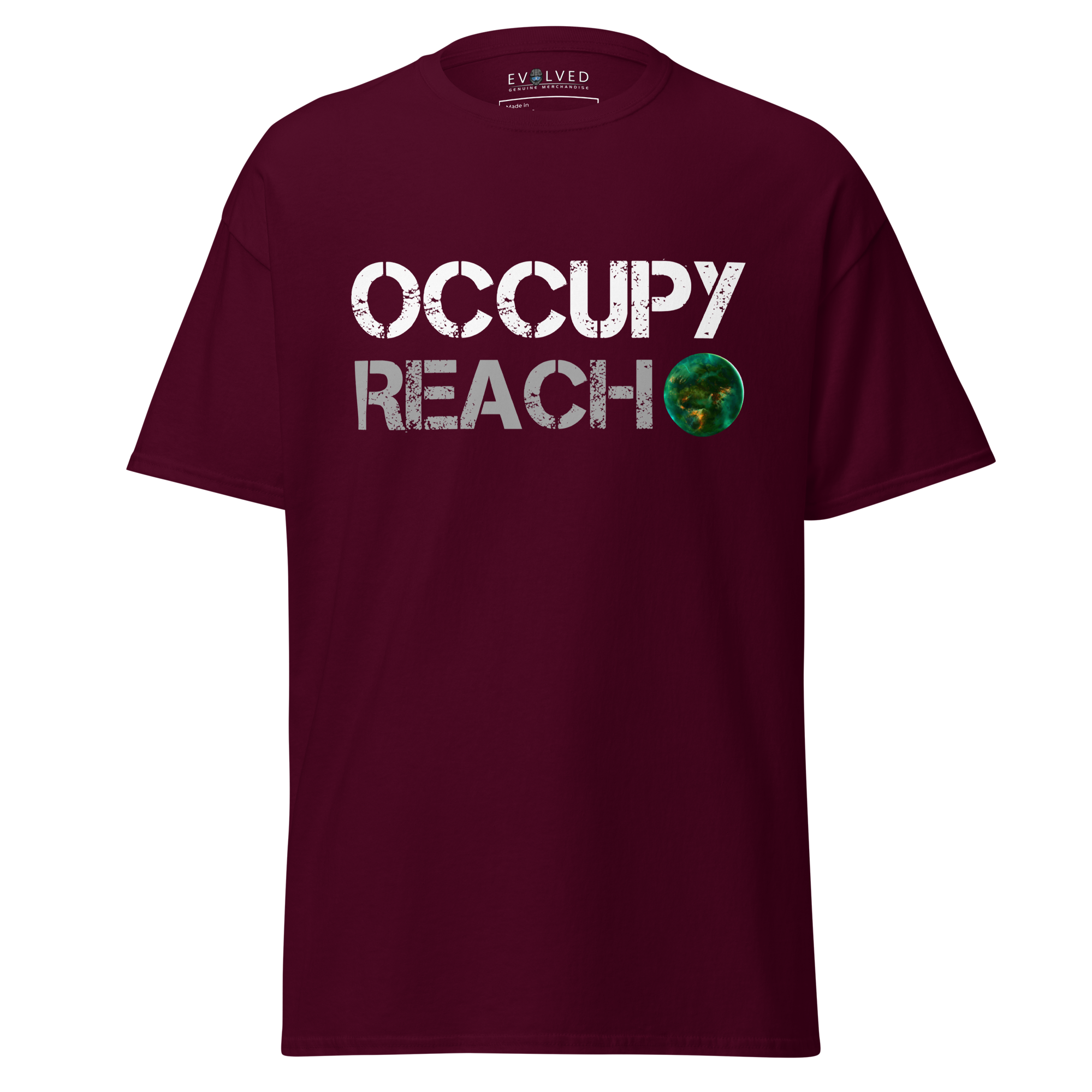 mens-classic-tee-maroon-front-6412495a775a2.png