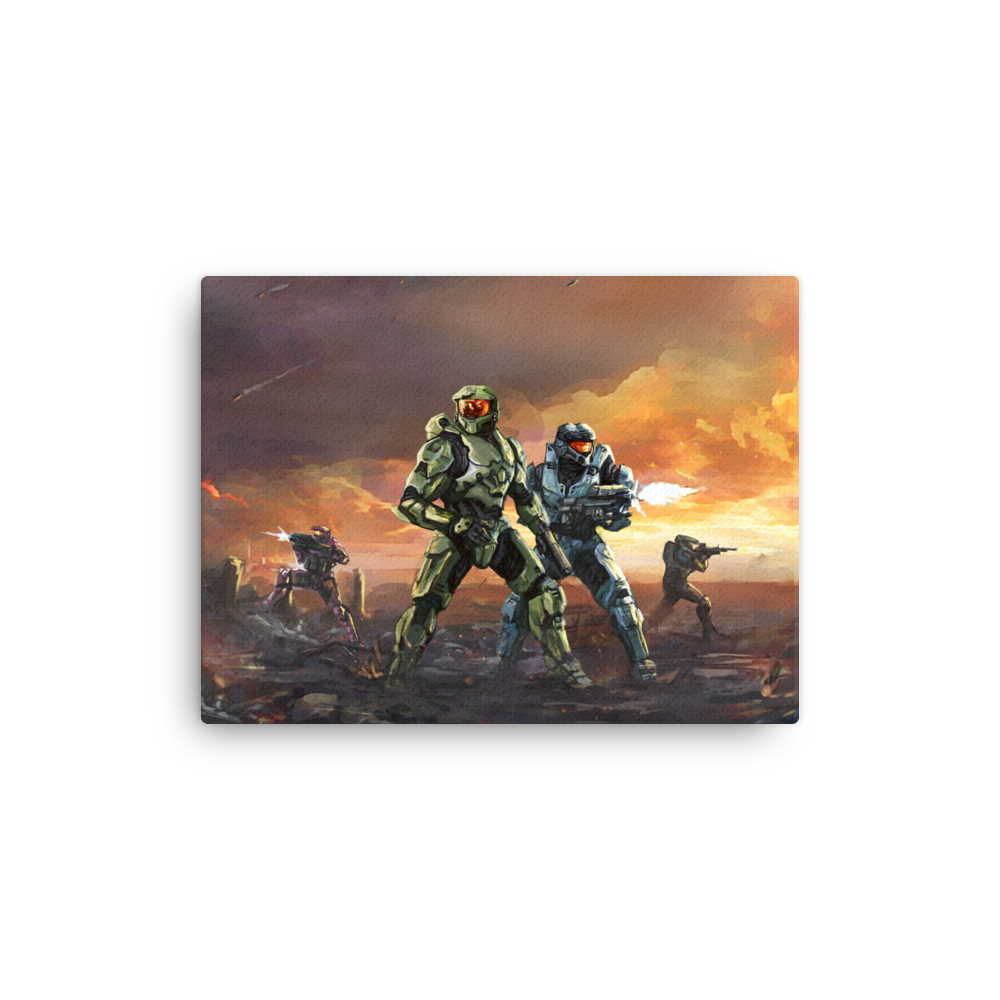 Battle of New Mohács Canvas Print