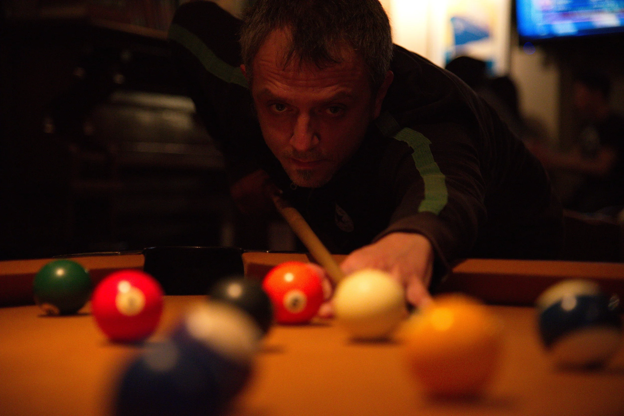 Playing pool