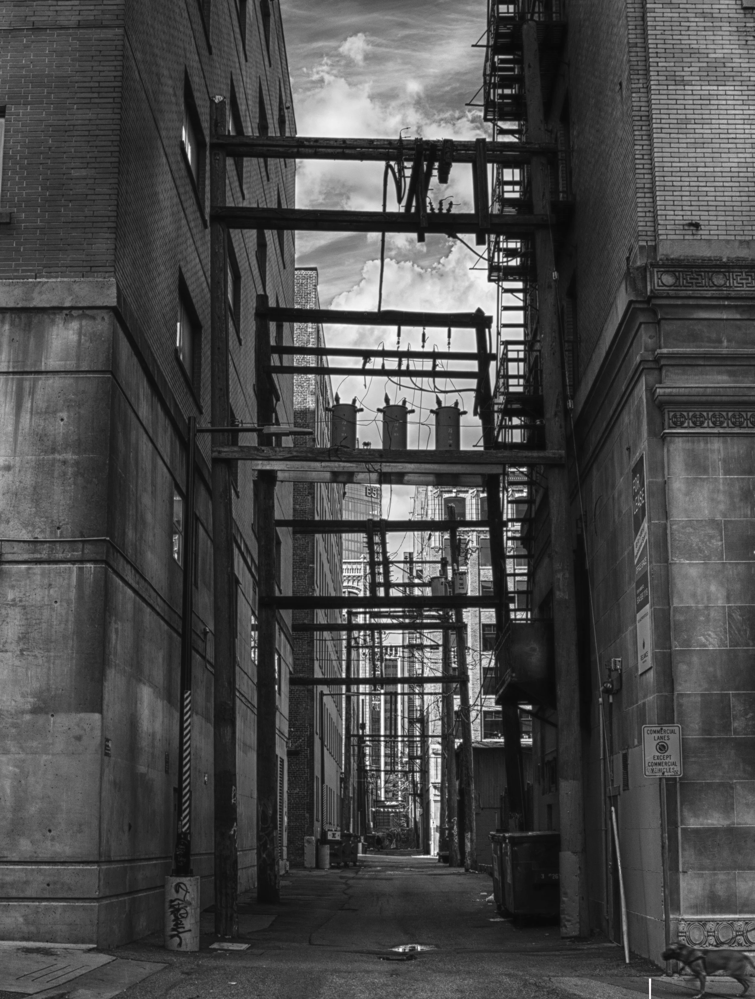 Back alley, downtown Vancouver