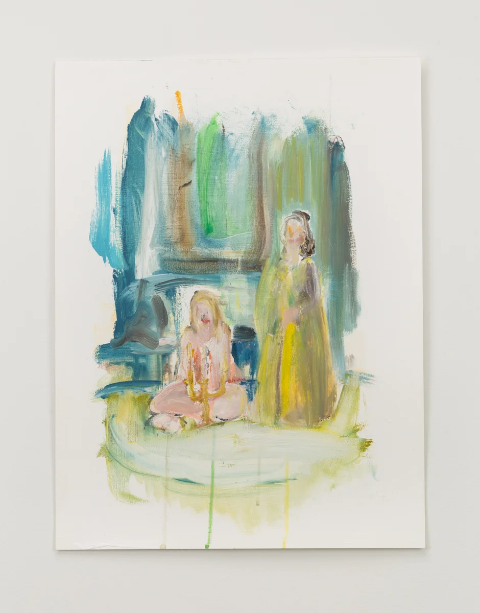 Love Song I, 15"x20", acrylic and oil on paper